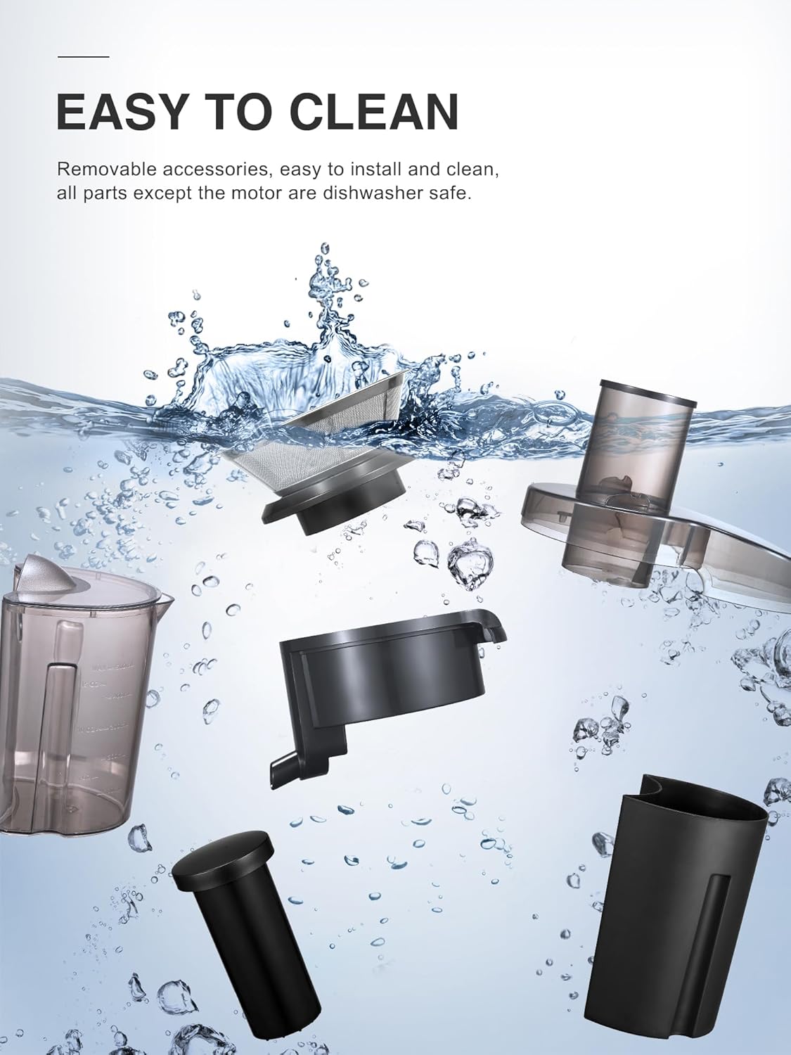 Reemix Centrifuga Frutta e Verdura 500W, Black - immagine 4