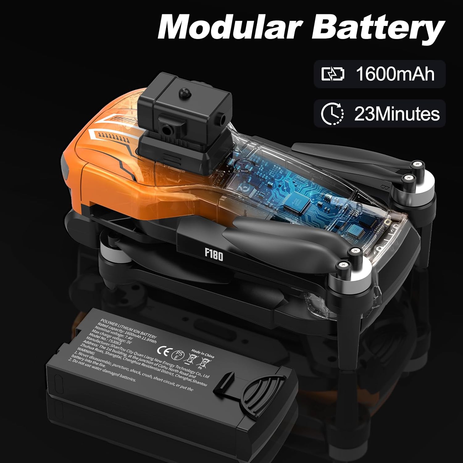 Drone GPS con Fotocamera 4K e Schermo 4.5 pollici - immagine 5