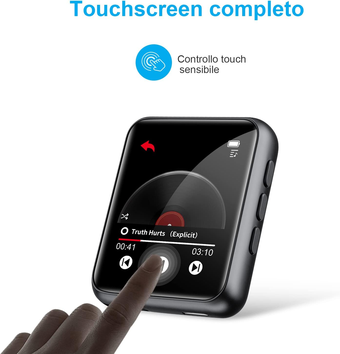 Lettore MP3 Full Touch Screen con Bluetooth 5.0 - immagine 3