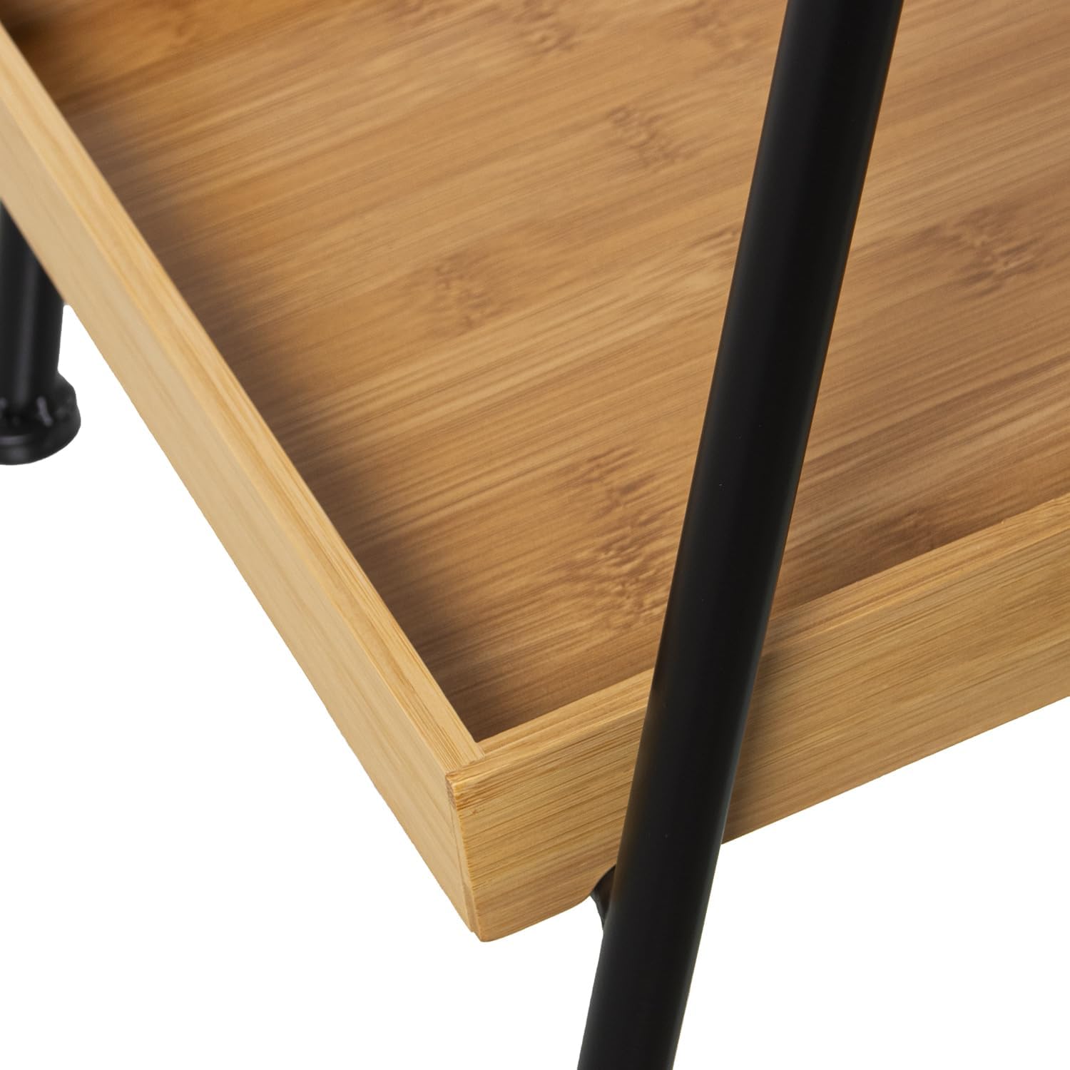 ESTANTERIA MADERA HAYA/METAL NEGRO_70X31X120CM - immagine 4