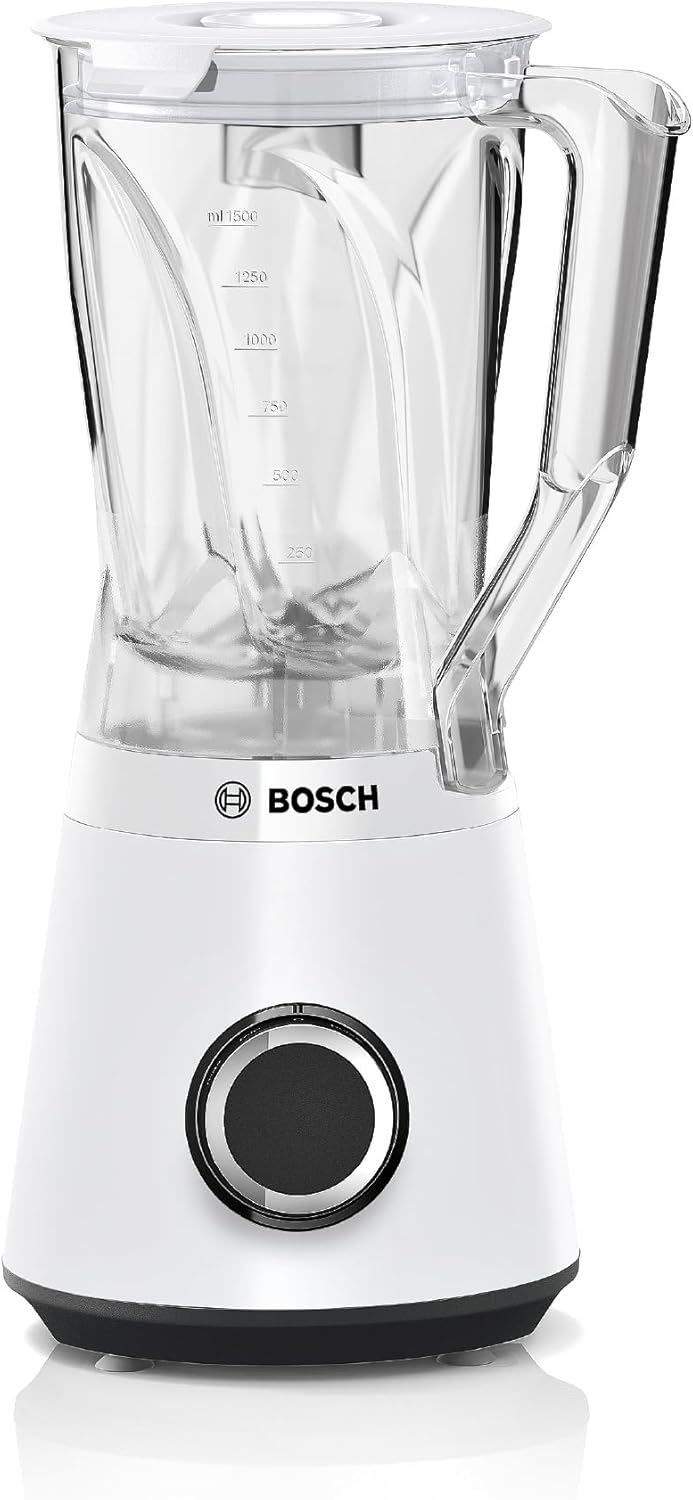 Blender VitaPower - BOSCH - MMB6141W - 1200 W - 30000 trs/min - 2 vitesses + turbo - Bol 2 L - 4 lames amovibles - Blanc