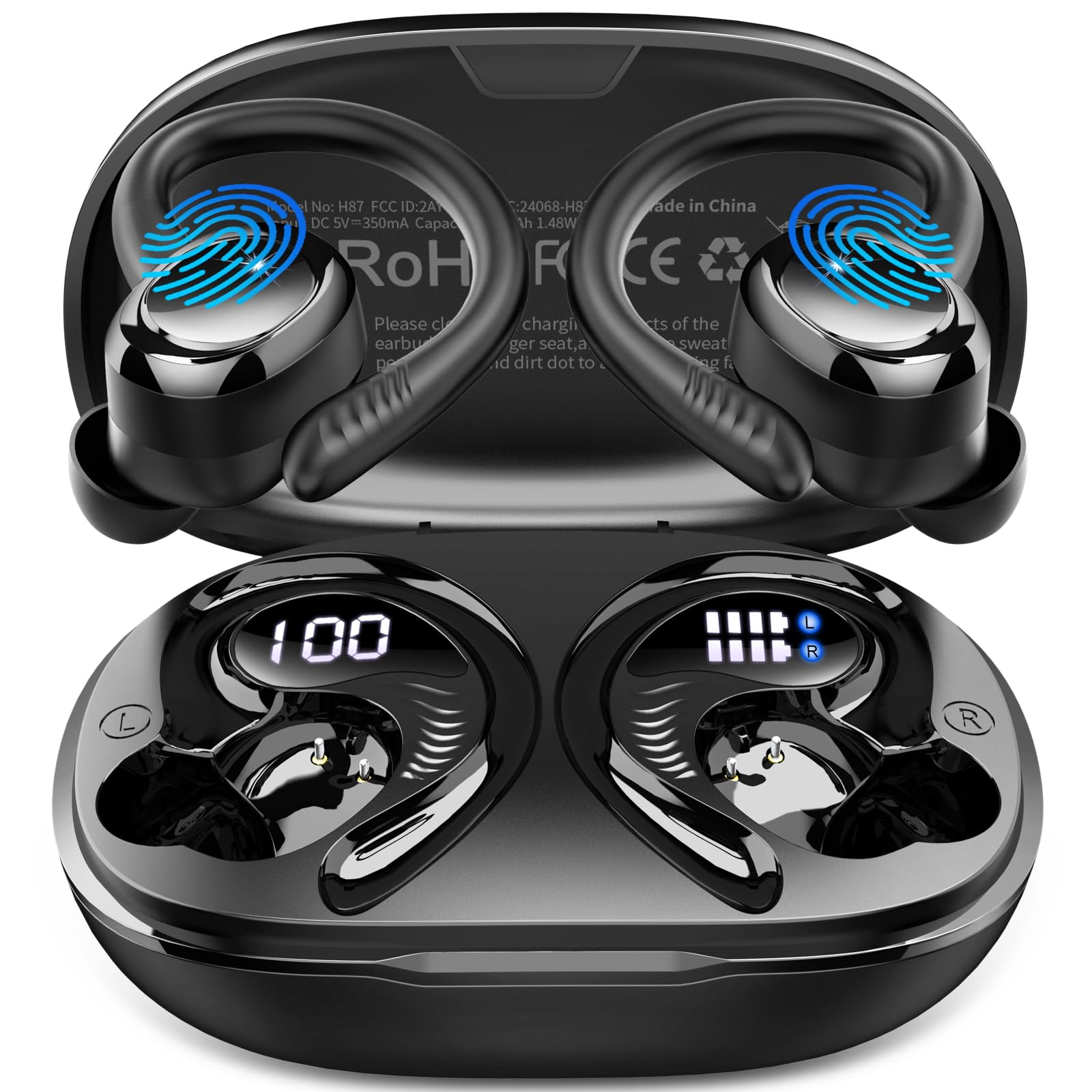 Cuffie Bluetooth 5.4 Sportive In-Ear IP7 Impermeabili