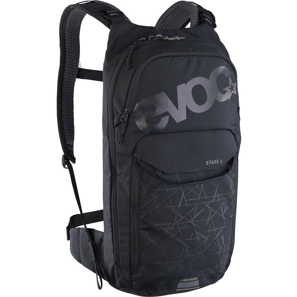 EVOC, sac à Dos Stage 6 + Poche 2l Noir Unisex Adulto, Nero, Taglia Unica