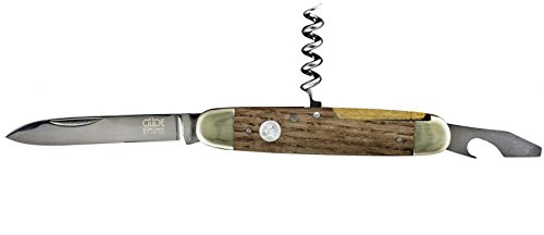 Güde Alpha Barrel Oak - Coltello Tascabile con Manico in Quercia