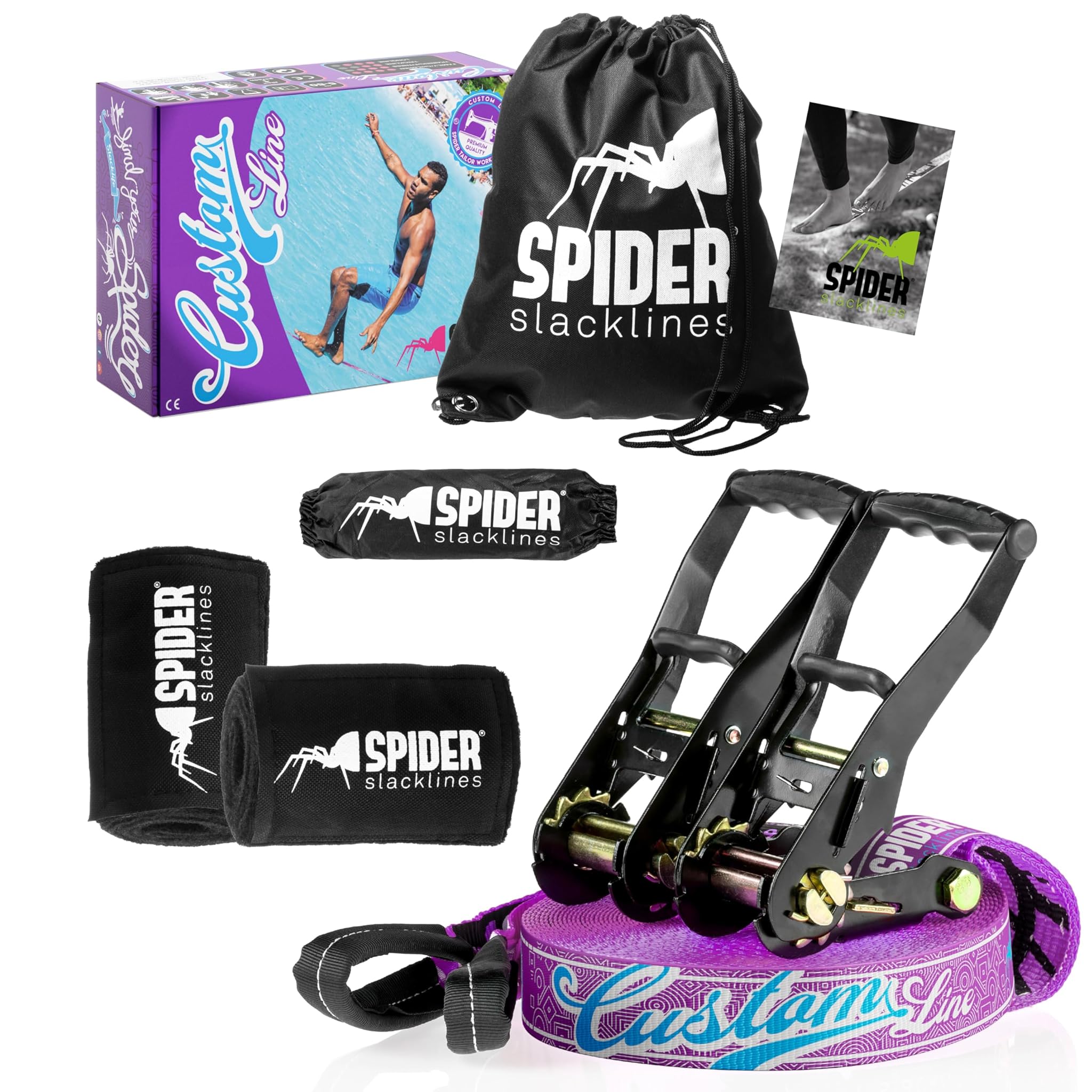 Spider Slackline TKSA3 - Kit Slackline Custom 25m