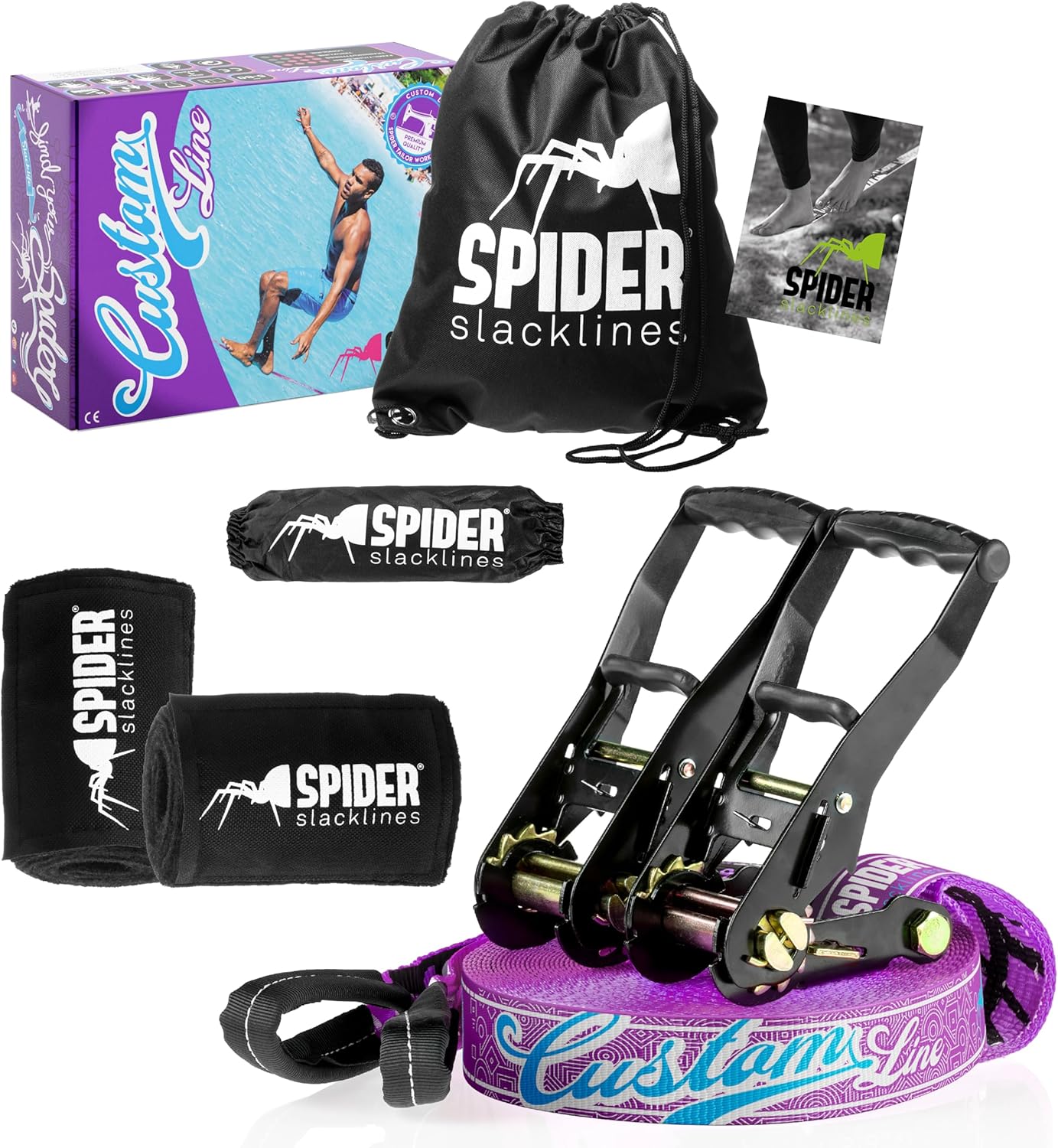 Spider Slackline TKSA3 - Kit Slackline Custom 25m - immagine 1