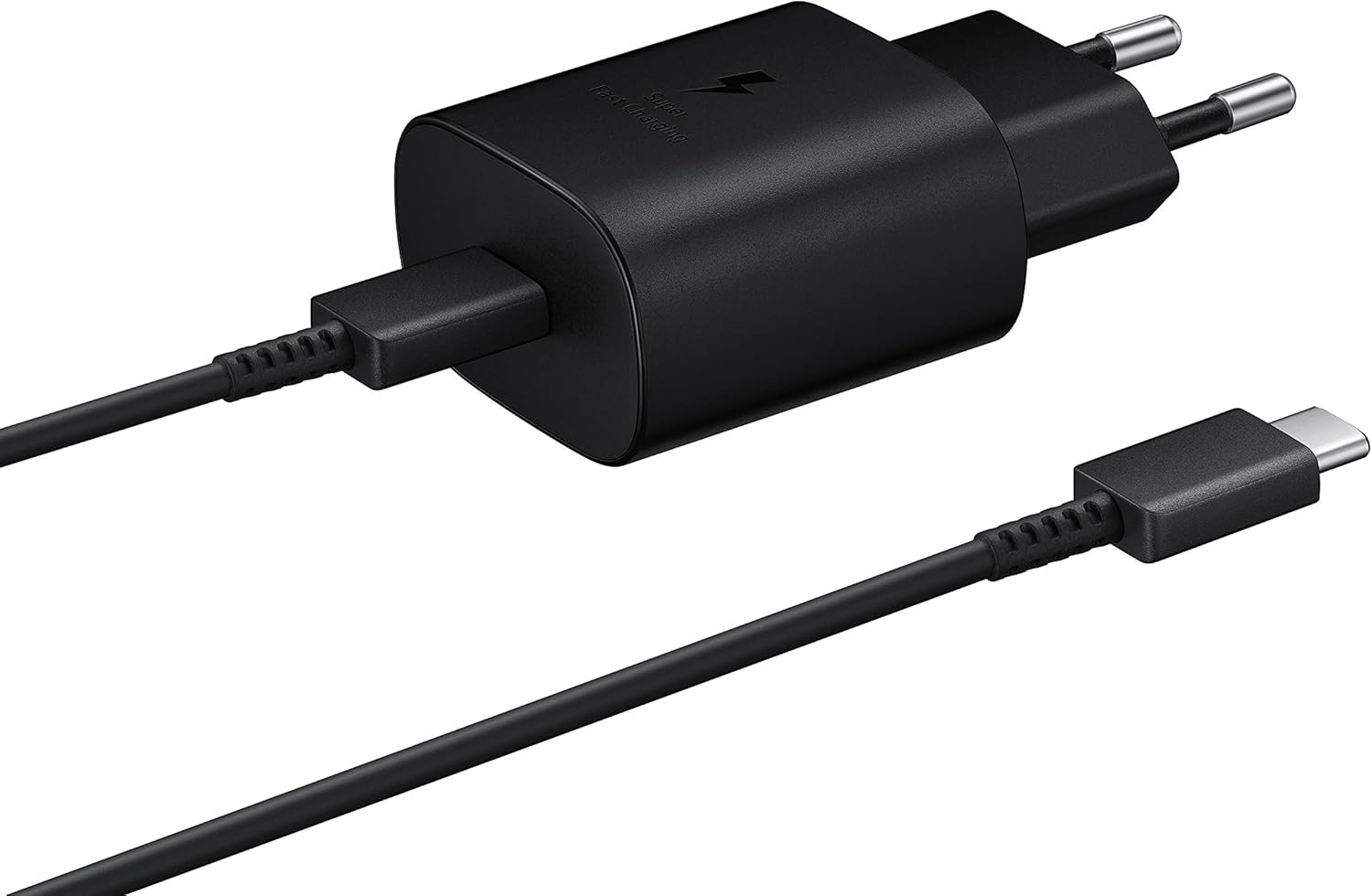 Samsung Caricatore USB-C Originale 25W con Cavo, Nero - immagine 2