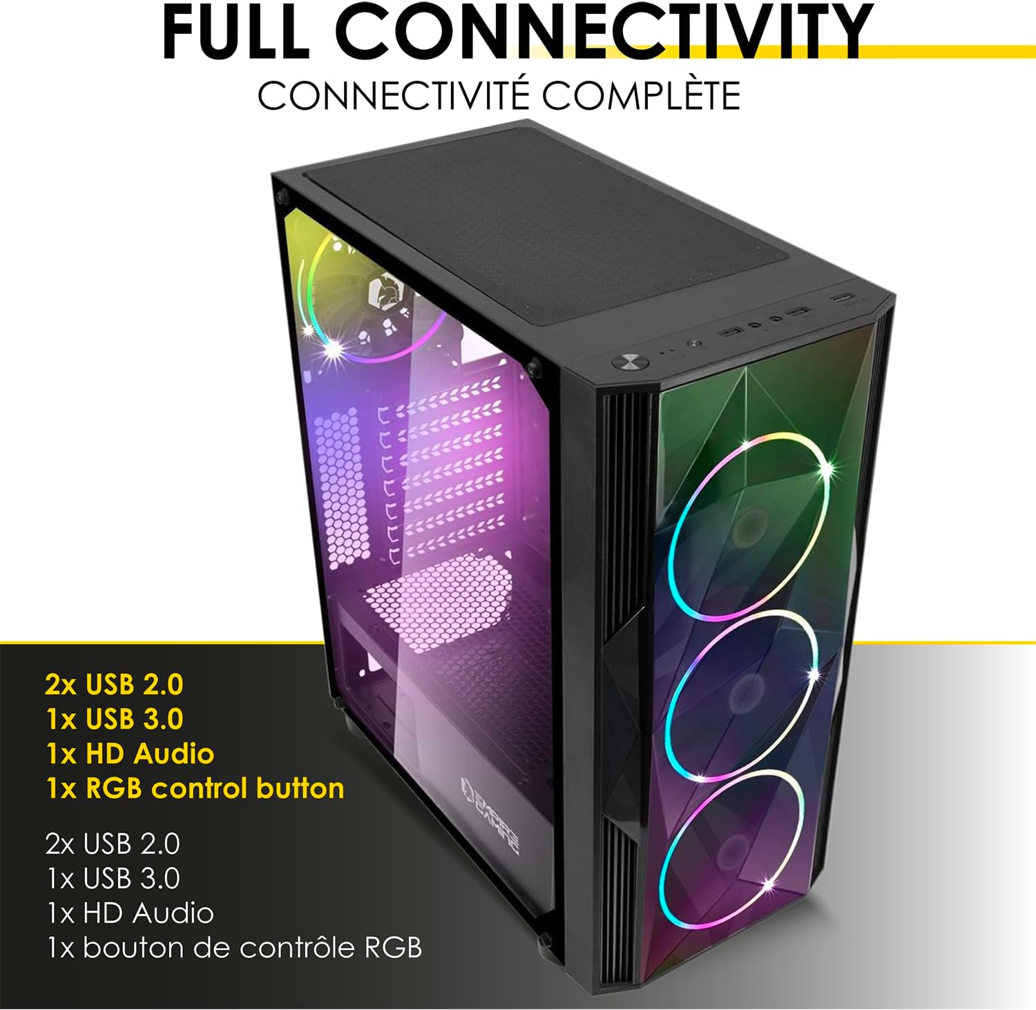 Empire Gaming Case PC Diamond ARGB Mid-Tower - immagine 3