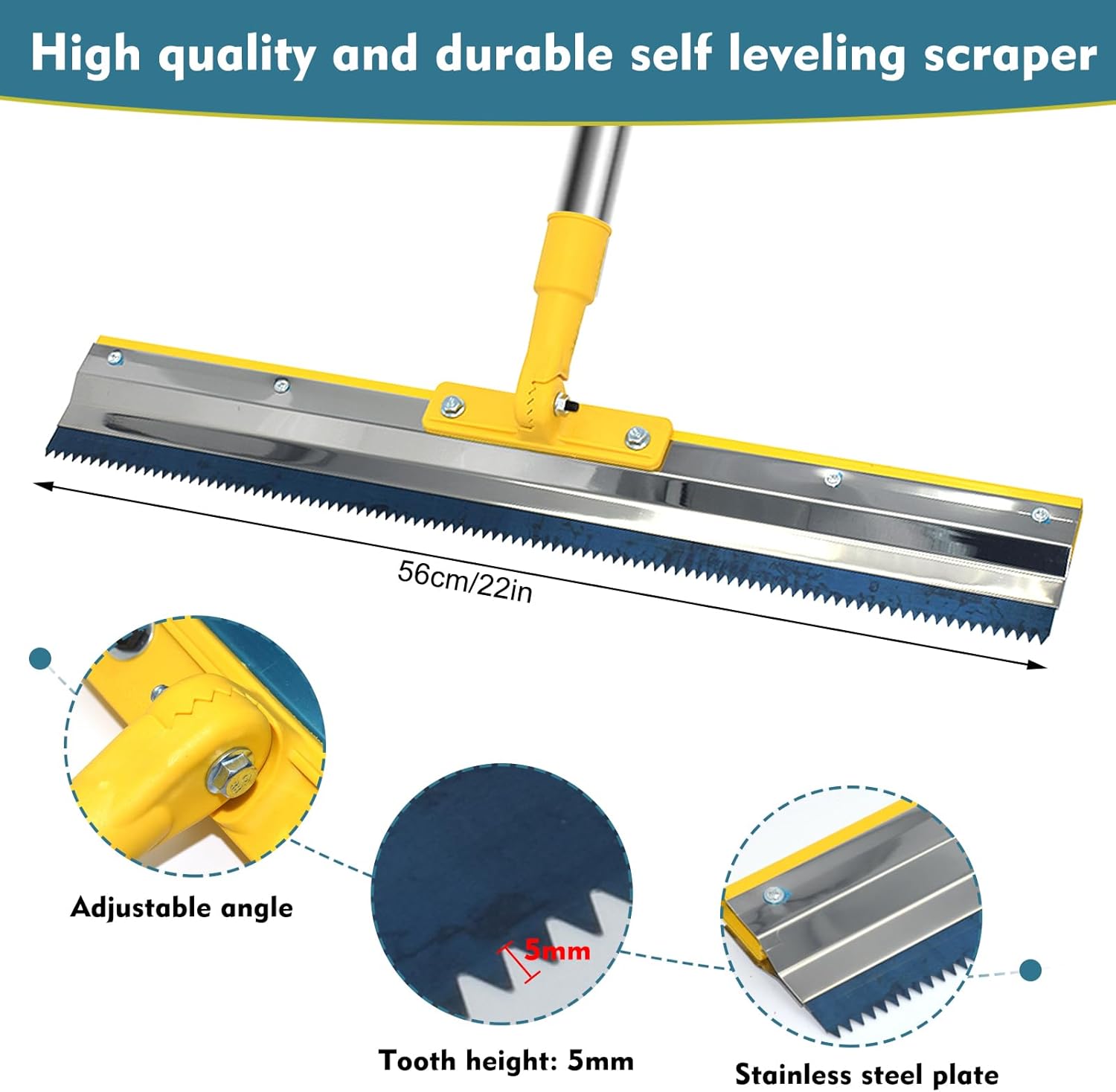 jackfru Set Attrezzi per Rivestimento Pavimento 4 Pezzi - immagine 3