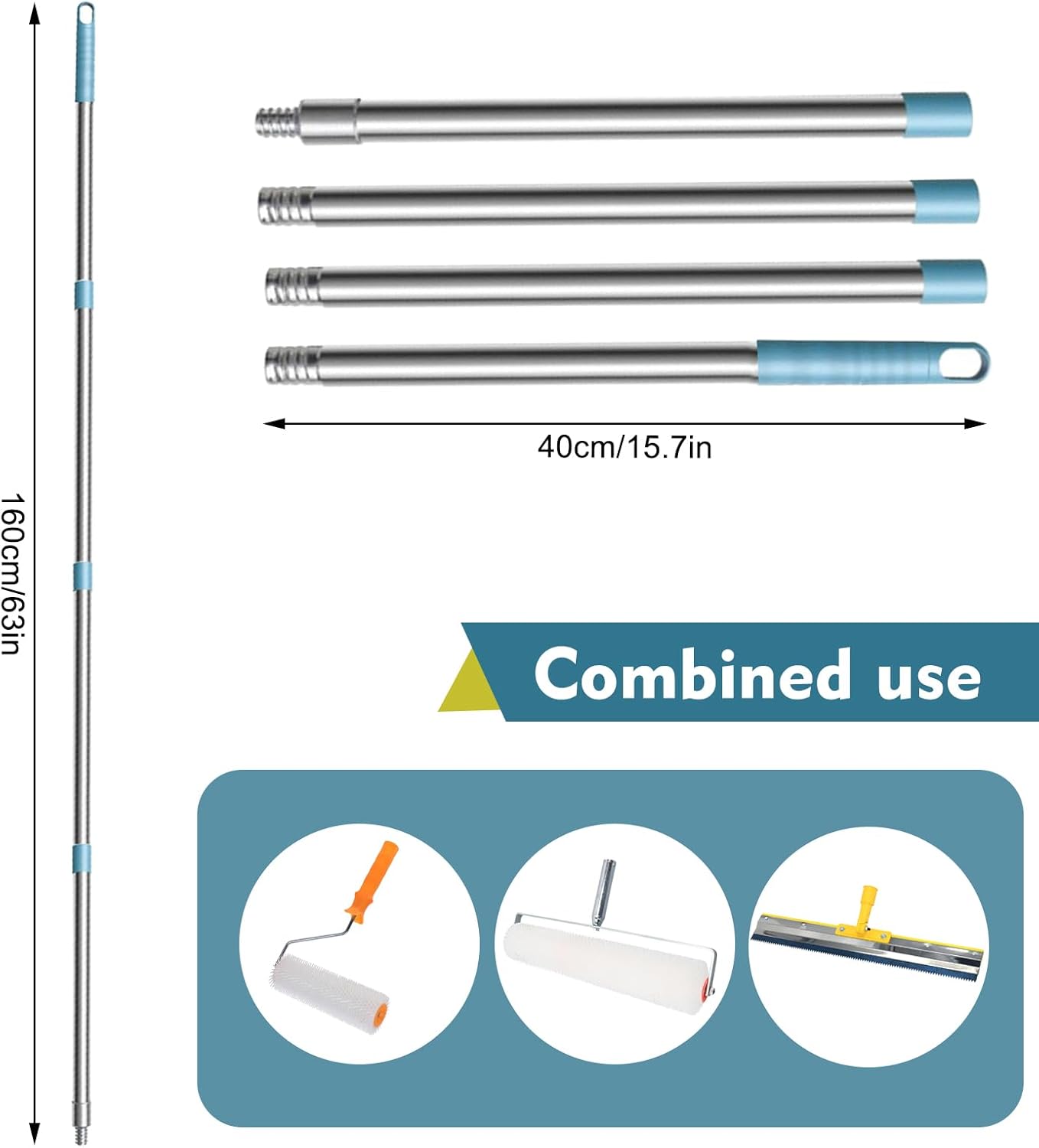 jackfru Set Attrezzi per Rivestimento Pavimento 4 Pezzi - immagine 4