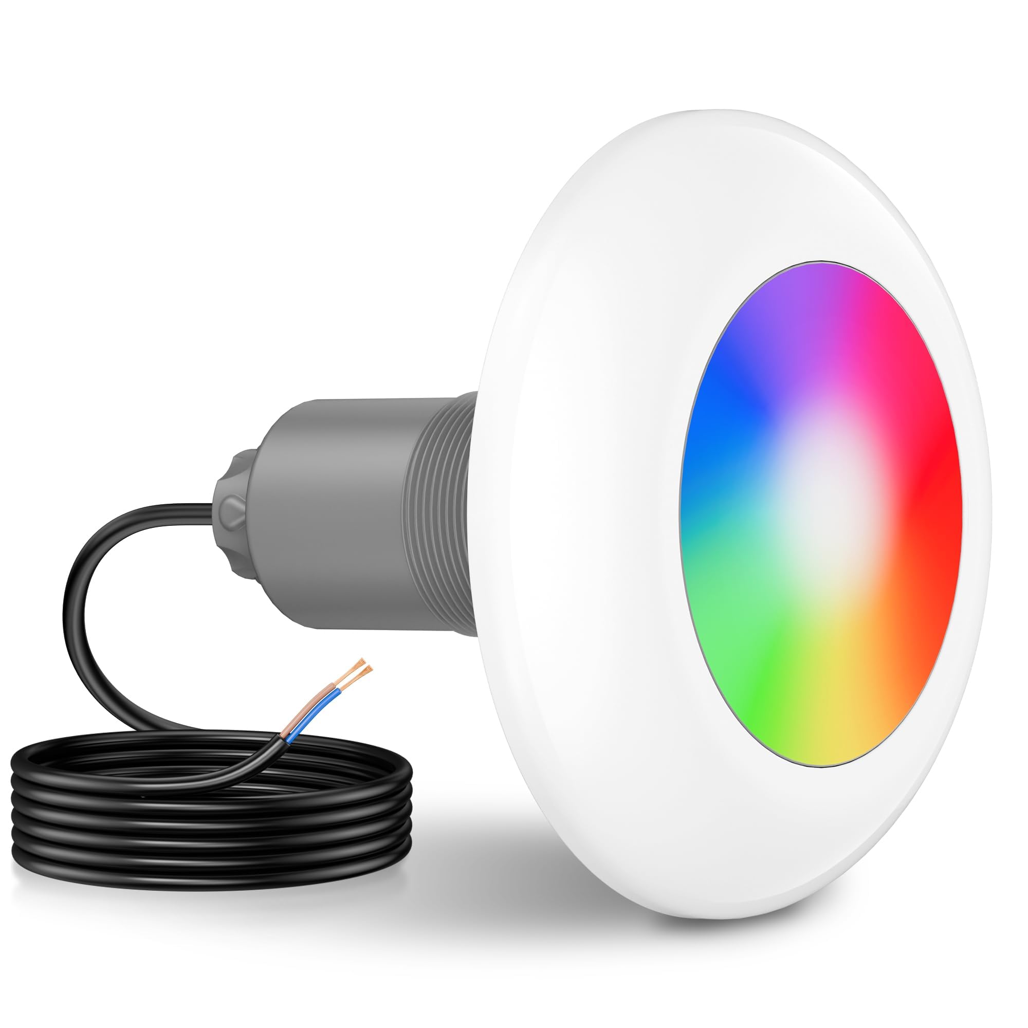 Lylmle Faro Piscina LED 15W RGB con Filettatura 2"