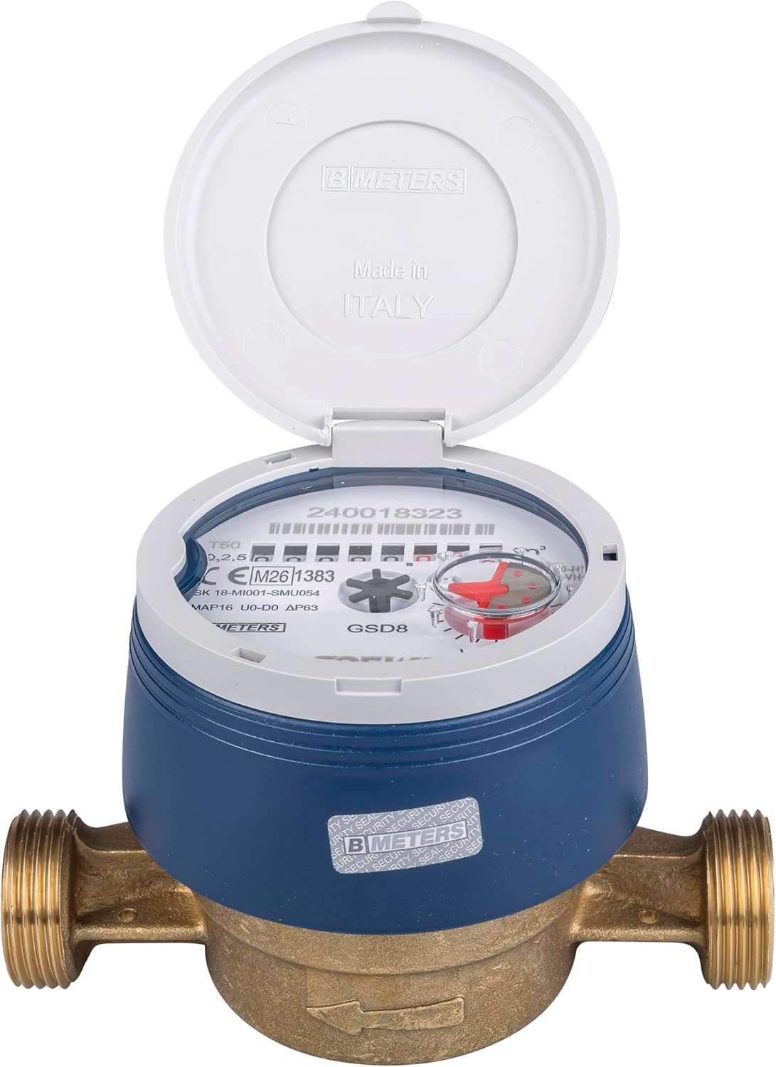 Contatore dell' acqua antigelo calibrato con coperchio di protezione UV. - immagine 2