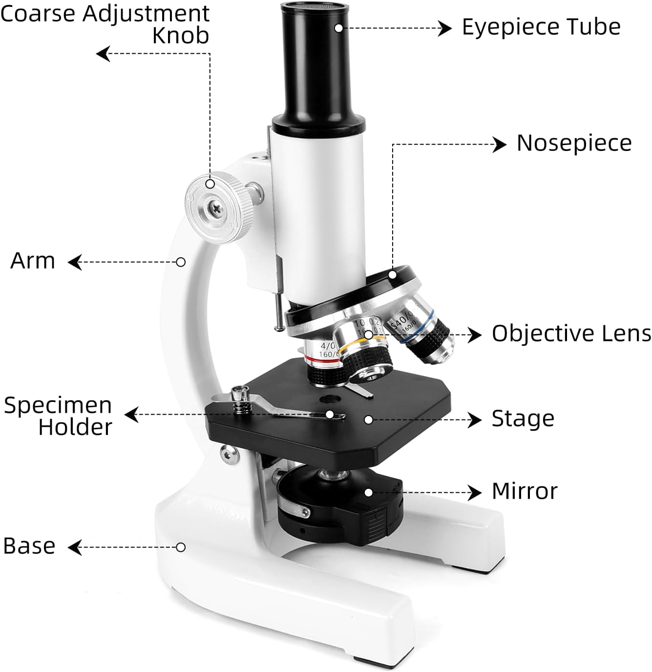 Microscopio Ottico in Metallo 40-2000x - immagine 6