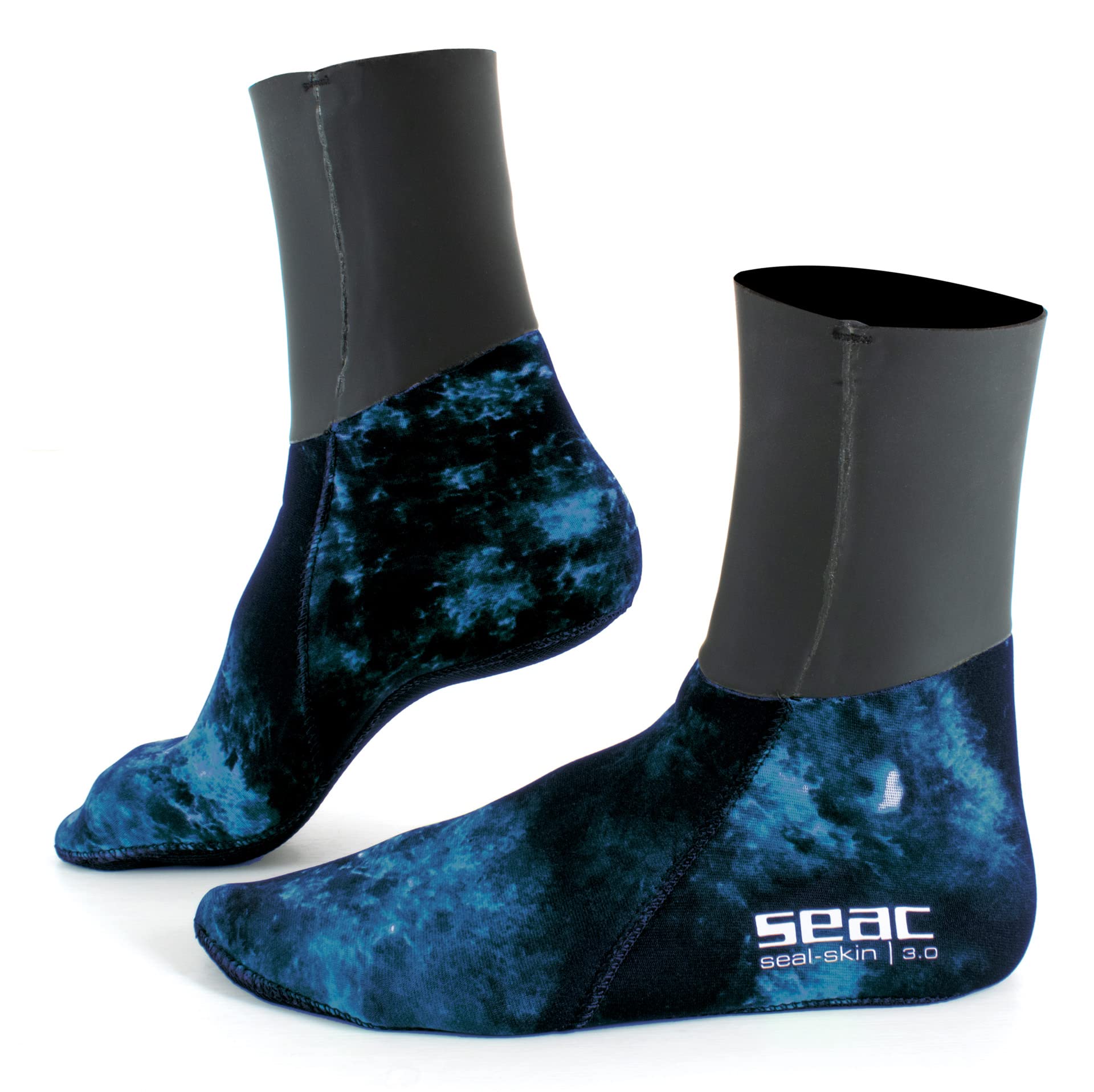 SEAC Seal Skin Calzini Termici per Apnea e Pesca Subacquea in Neoprene Mimetico di 3 mm Unisex - Adulto
