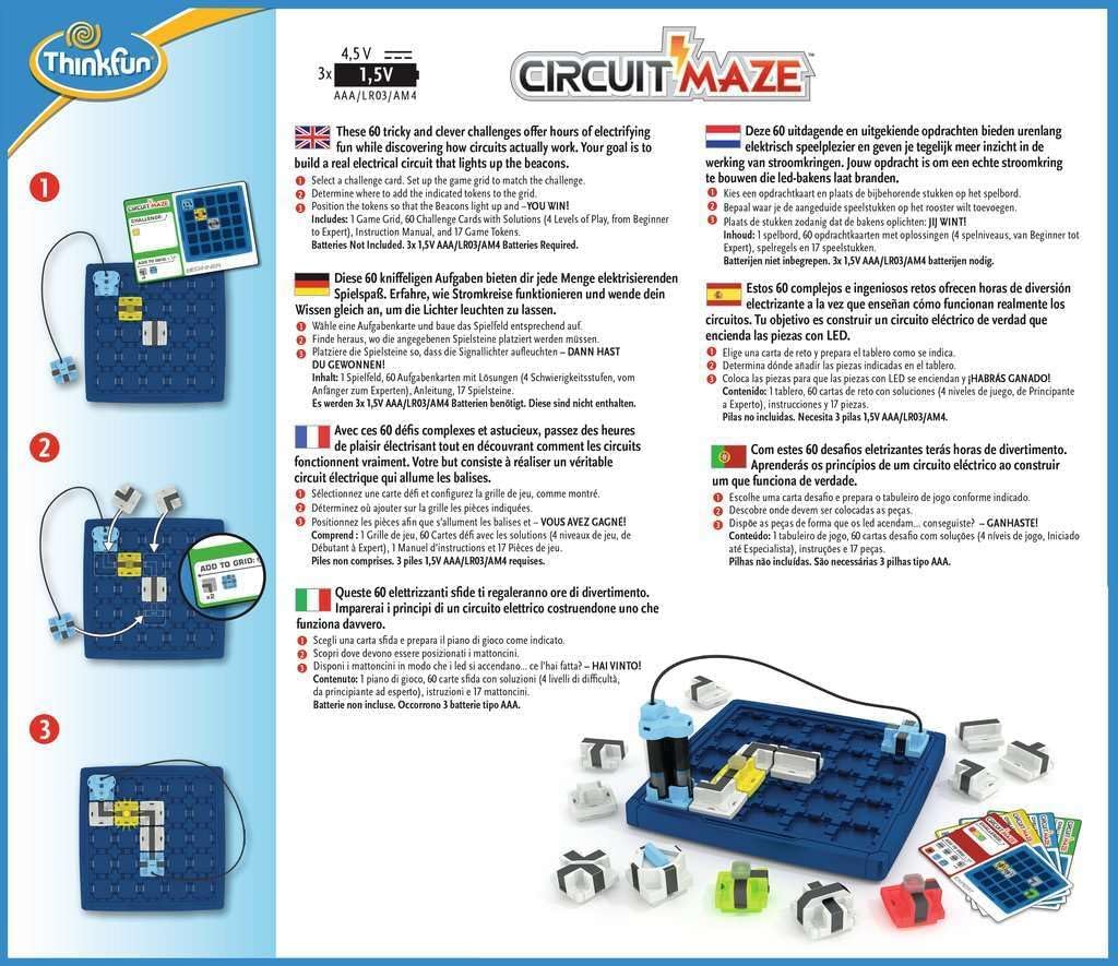 ThinkFun - Circuit Maze Gioco di Logica, 76341 - immagine 2