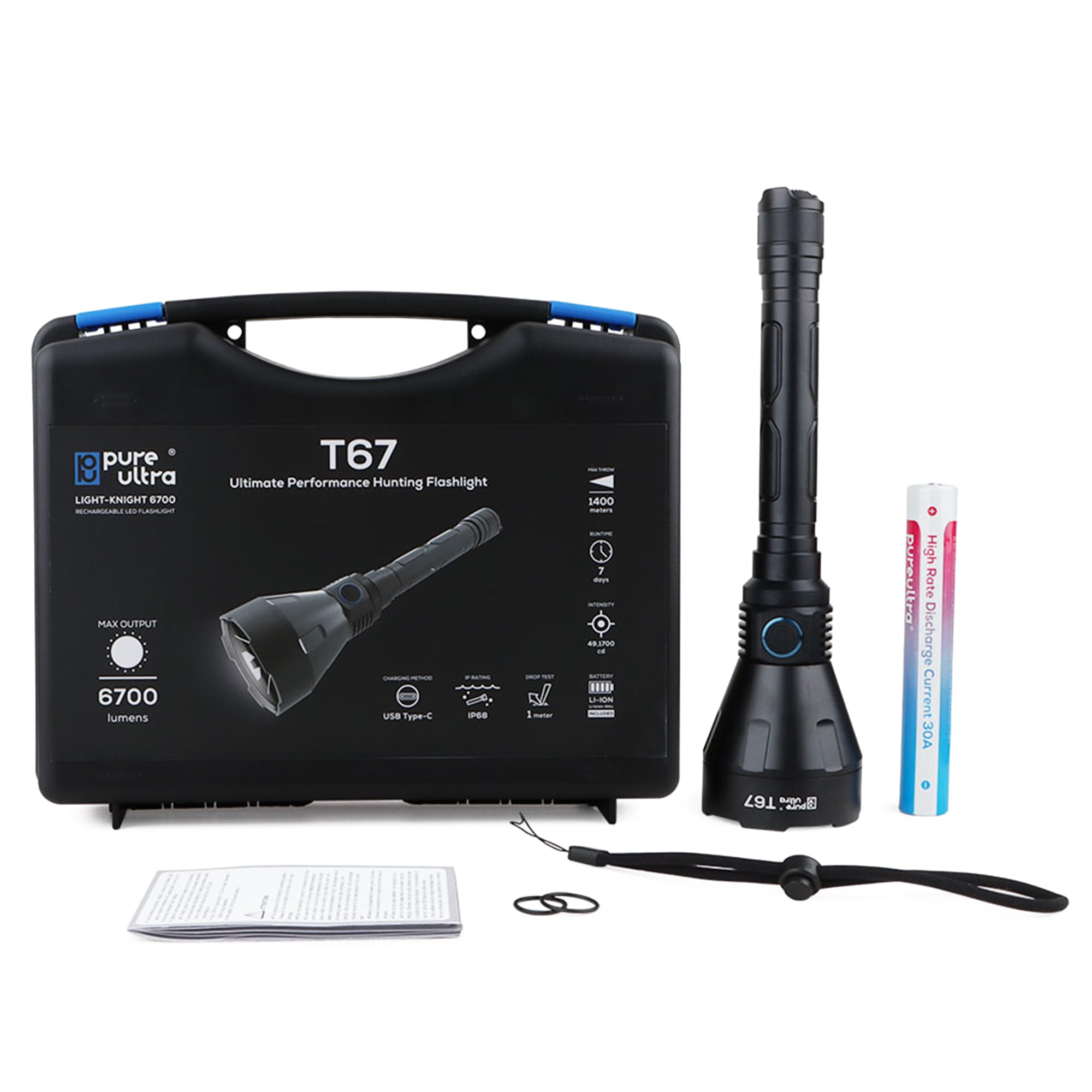 Torcia LED T67 - Ultra Luminosa 6700 Lumen