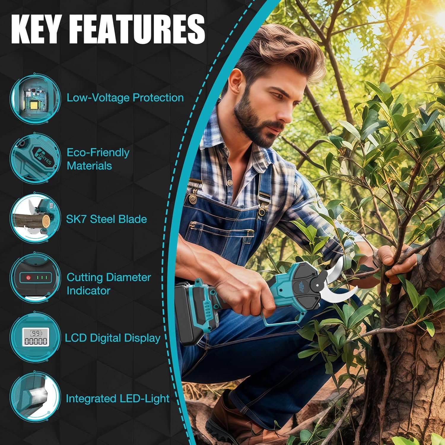 Cesoie Professionali a Batteria per Makita 18V - immagine 4