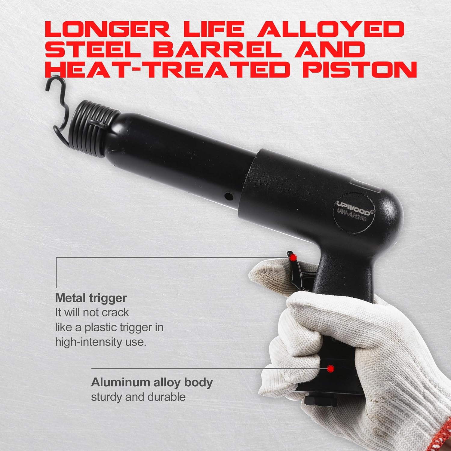 Kit Martello Pneumatico UW-AH250 Canna Lunga - immagine 3