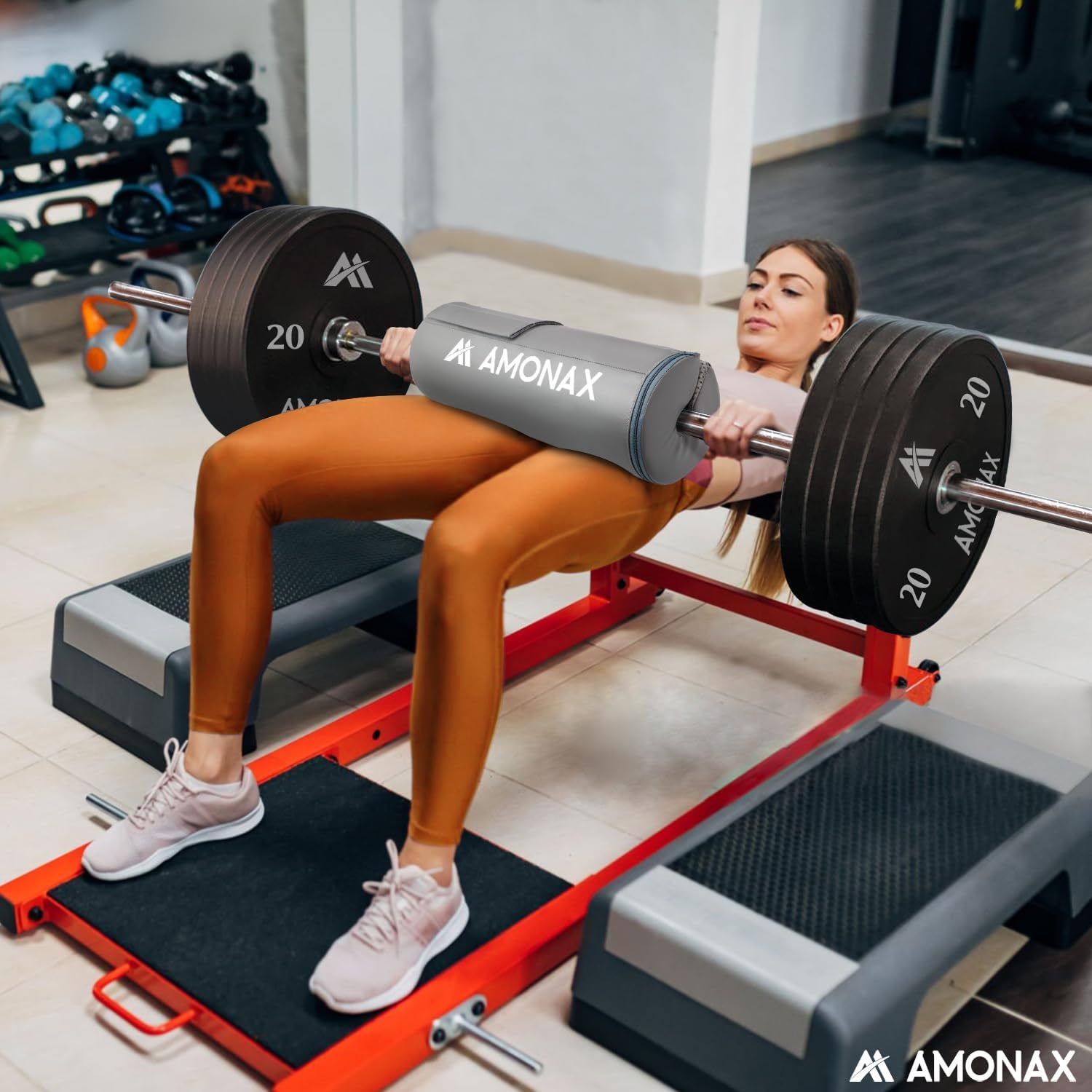 Amonax Hip Thrust Cuscino per Bilanciere Extra Spesso - immagine 5