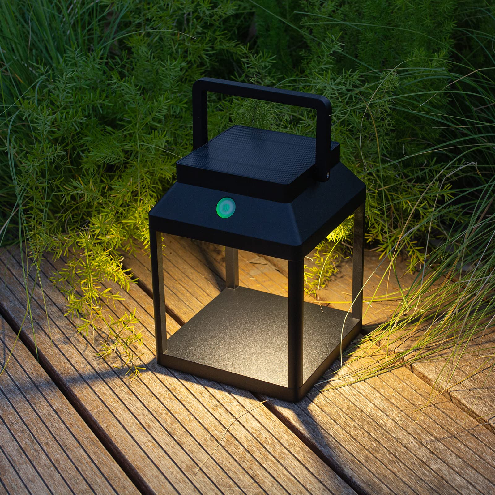 Dawalight Lanterna da Tavolo Ricaricabile Solare, Nera