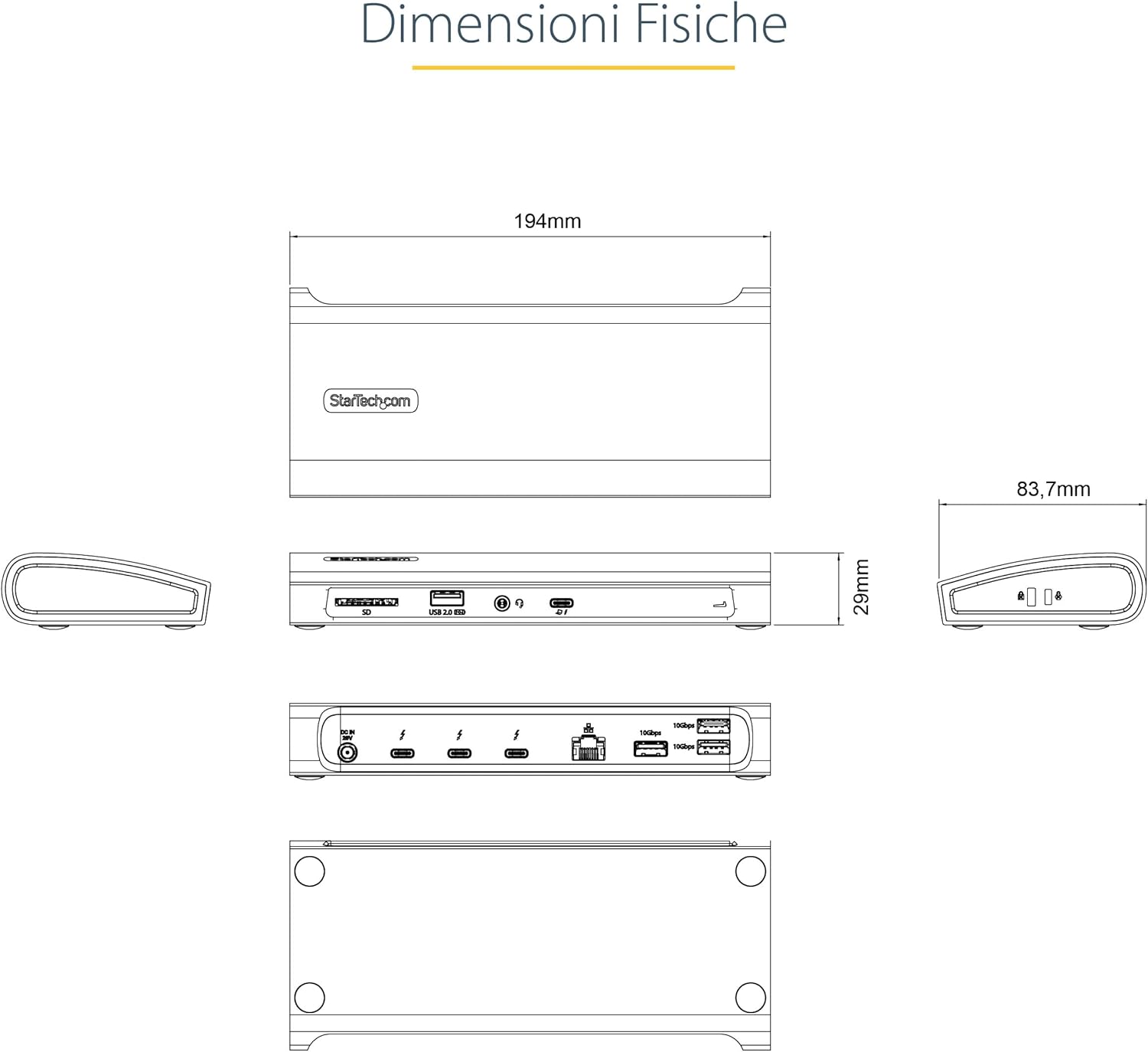 Startech.com Dock Thunderbolt 4 - 96W Power Delivery - immagine 8