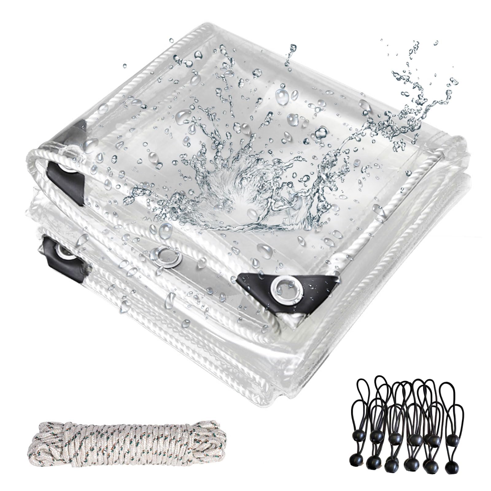 Okyuk Telone Trasparente PVC 420 g/m² con Occhielli 3x5m