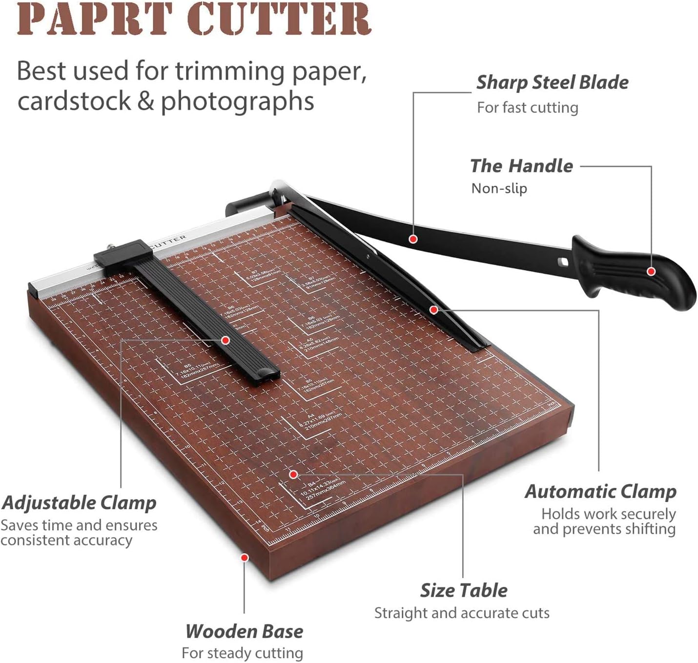 Taglierina per Carta A3 a Leva - immagine 4