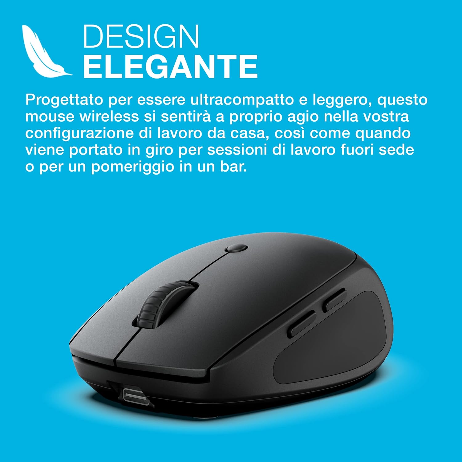 Jlab Go Charge - Mouse Wireless Bluetooth o USB Ricaricabile | Velz