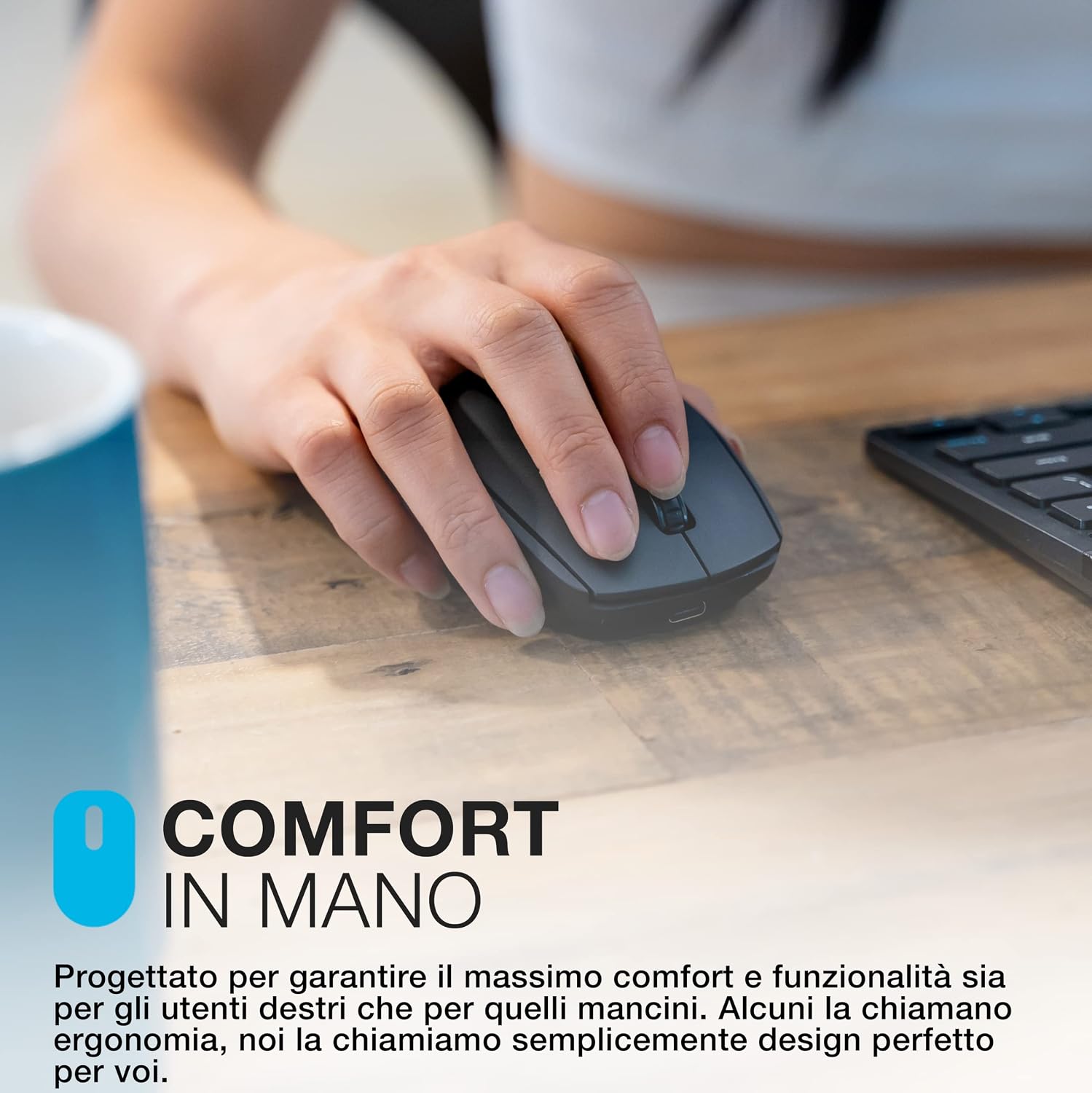 Jlab Go Charge - Mouse Wireless Bluetooth o USB Ricaricabile | Velz