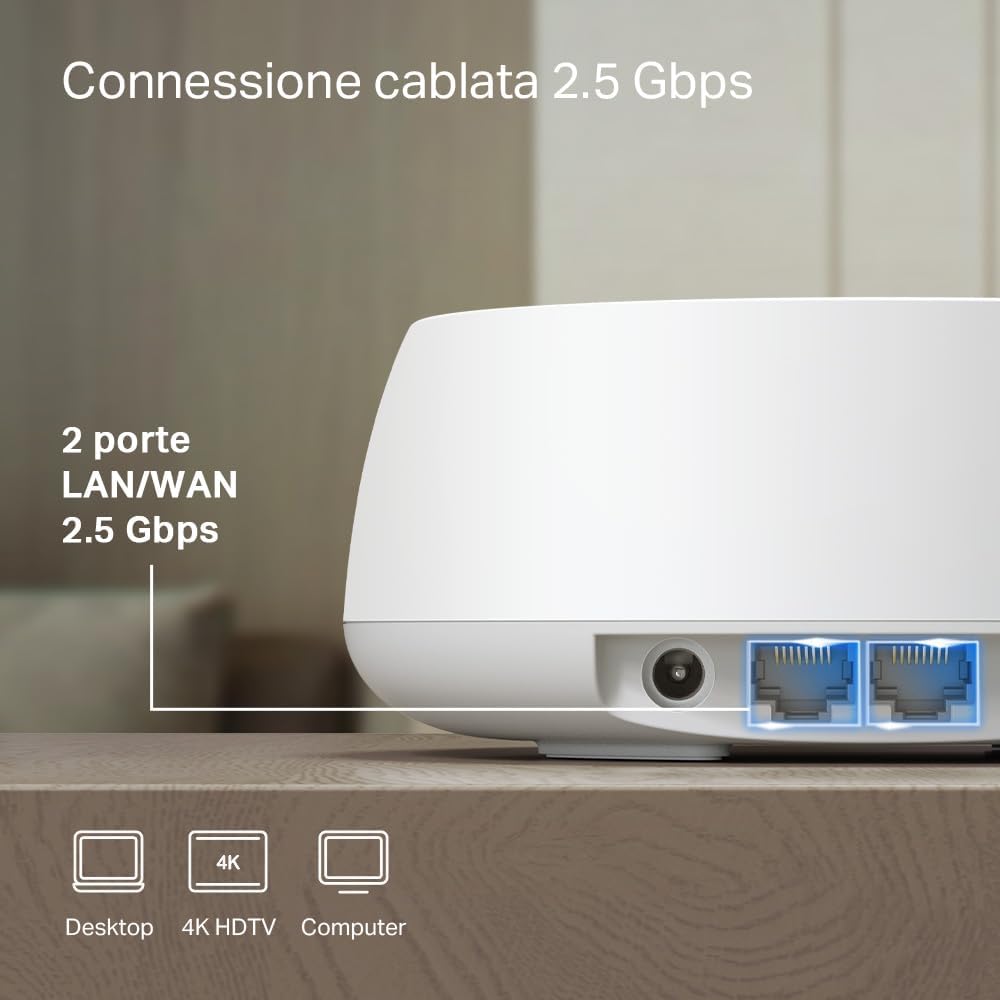 Tp-link WiFi 7 Deco BE25 Mesh WiFi BE3600Mbps - immagine 5