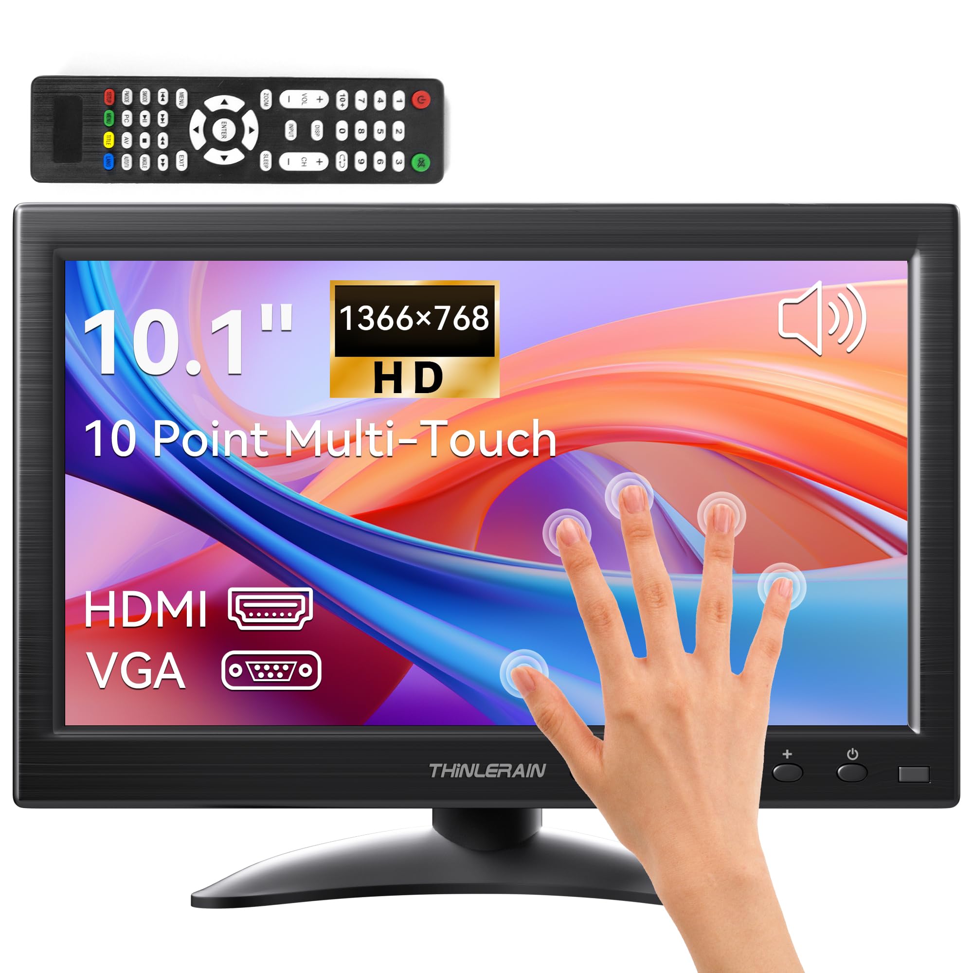 Thinlerain Mini Monitor LED 10.1 pollici Touch Screen