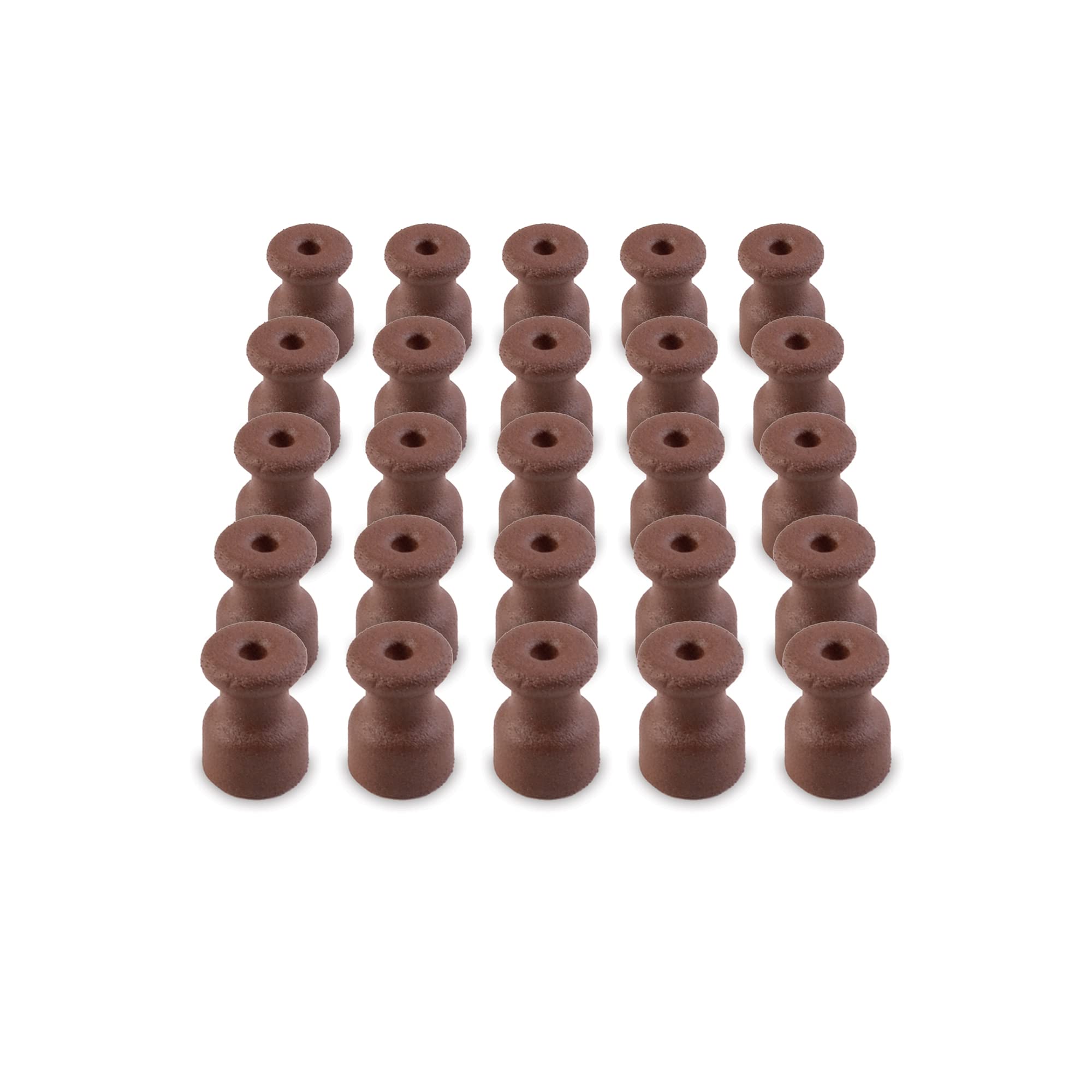 Amarcords - 25 Fermacavo Vintage in Porcellana, Corten