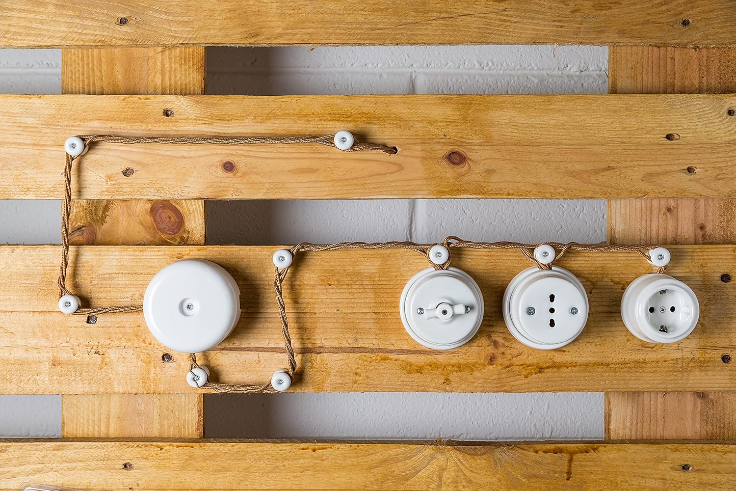 Amarcords - 25 Fermacavo Vintage in Porcellana, Corten - immagine 7