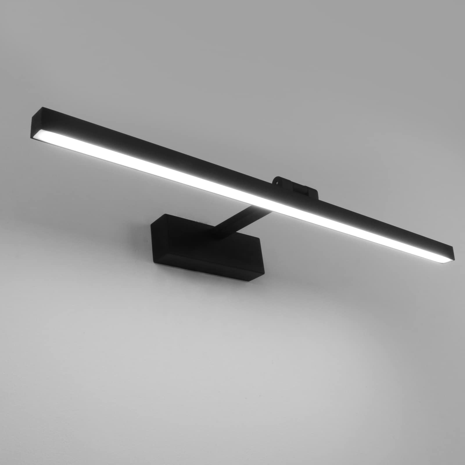 Klighten Luce Specchio Bagno Led 60cm 18W, Nero
