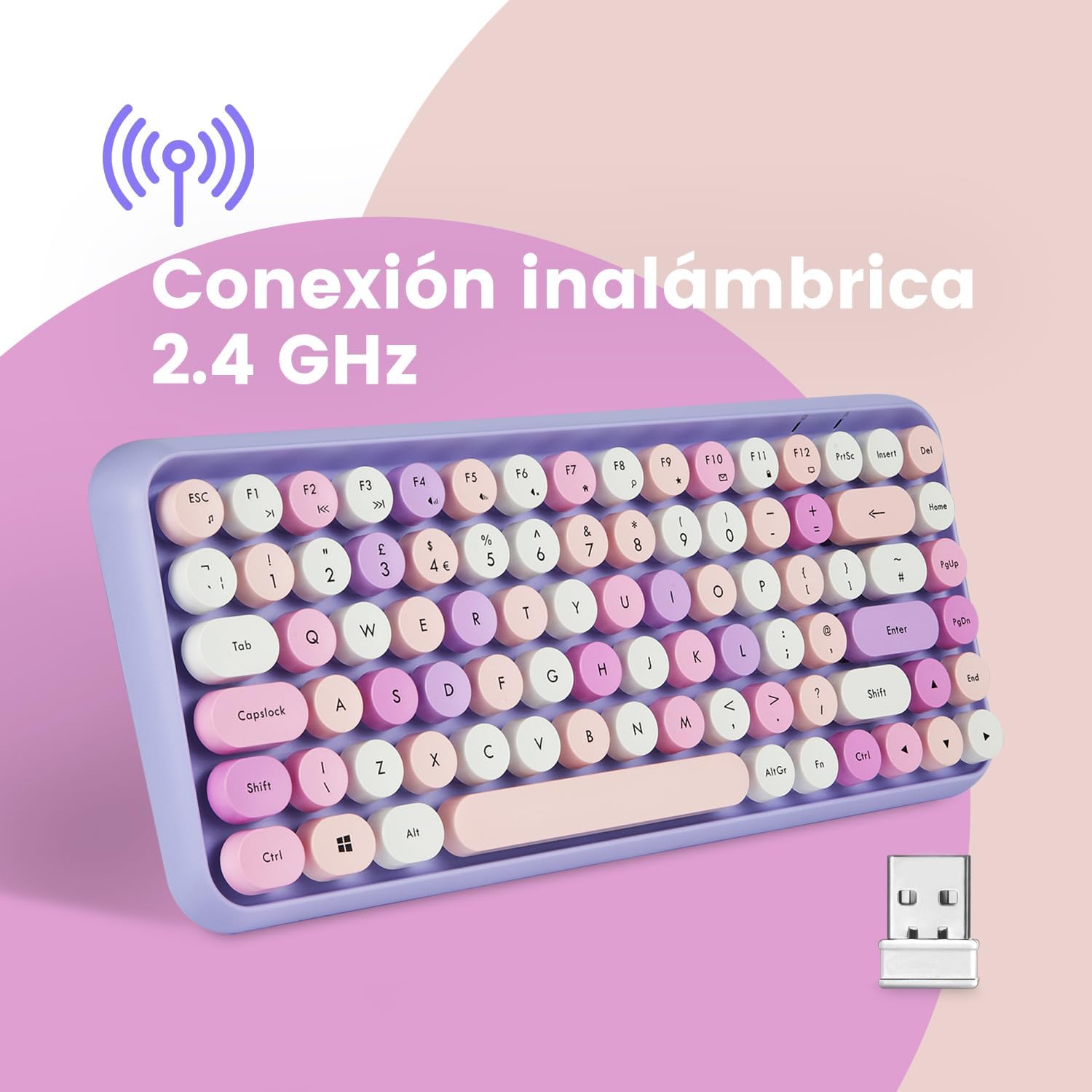 Perixx PERIDUO-713PP ES - Set Mouse e Tastiera Wireless - immagine 2