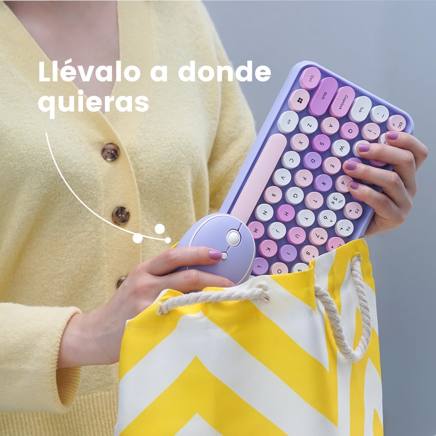 Perixx PERIDUO-713PP ES - Set Mouse e Tastiera Wireless - immagine 6