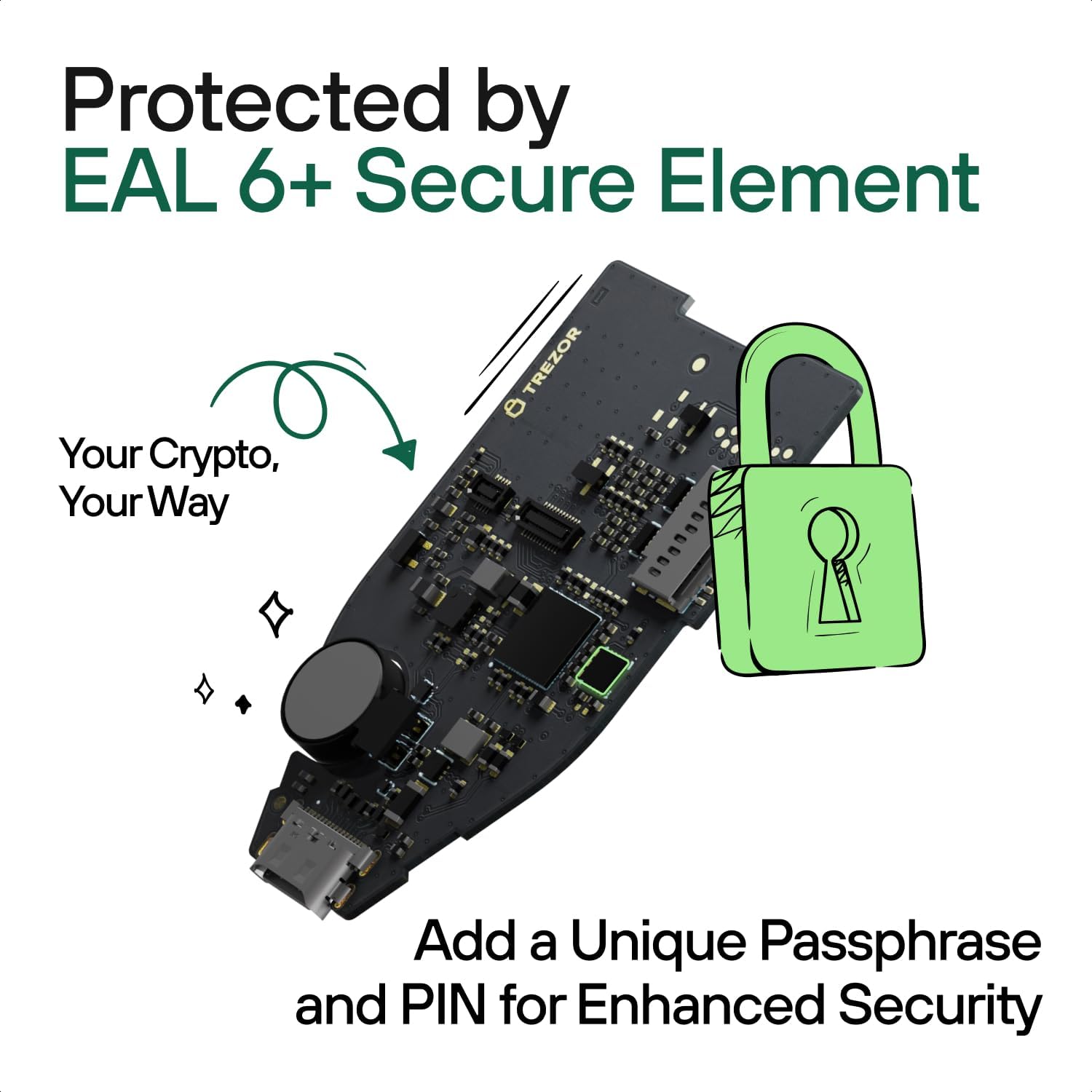 Trezor Safe 5 - Portafoglio Hardware Cripto, Black Graphite - immagine 4