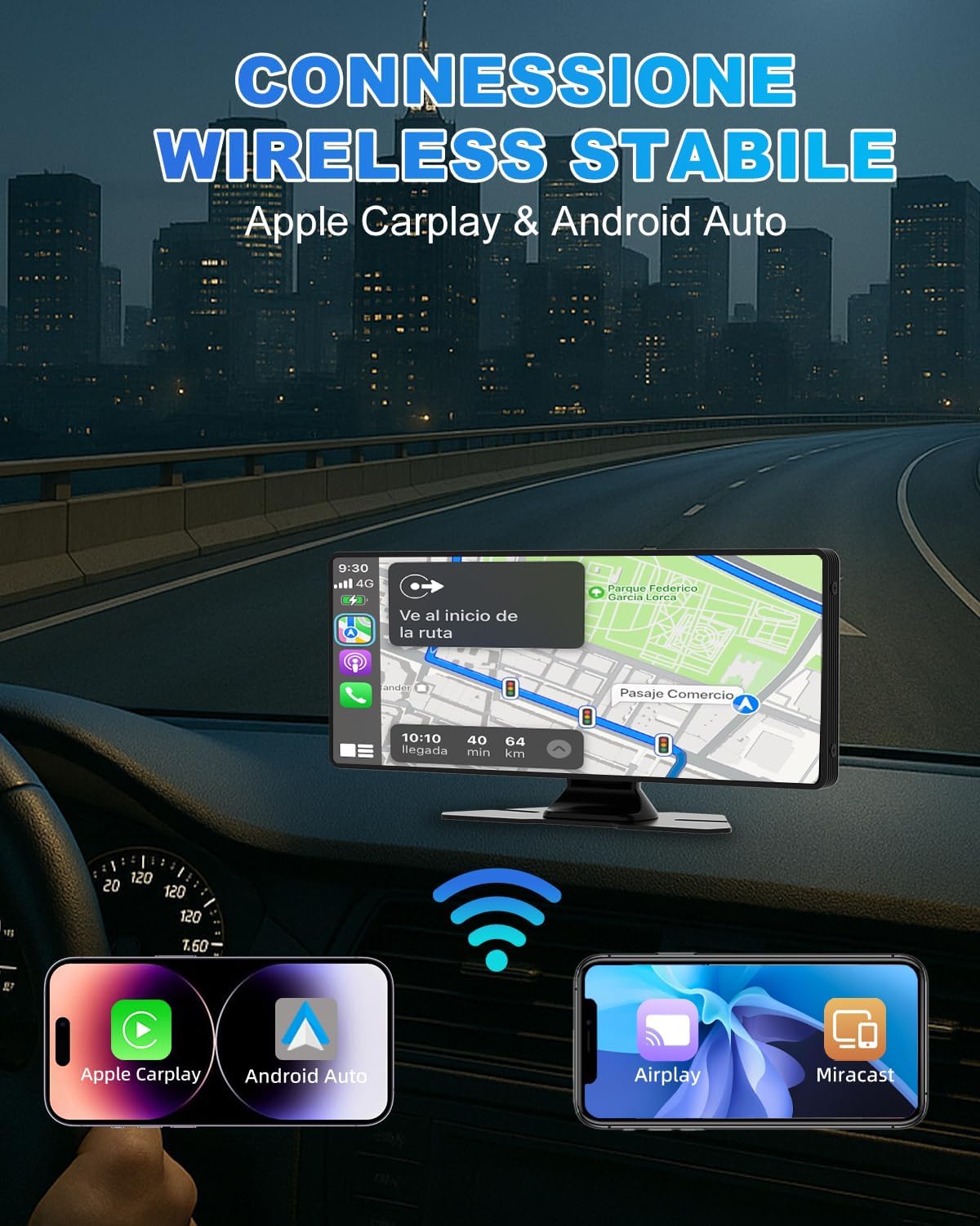 Carplay Auto 10.26" Wireless con Schermo - immagine 2