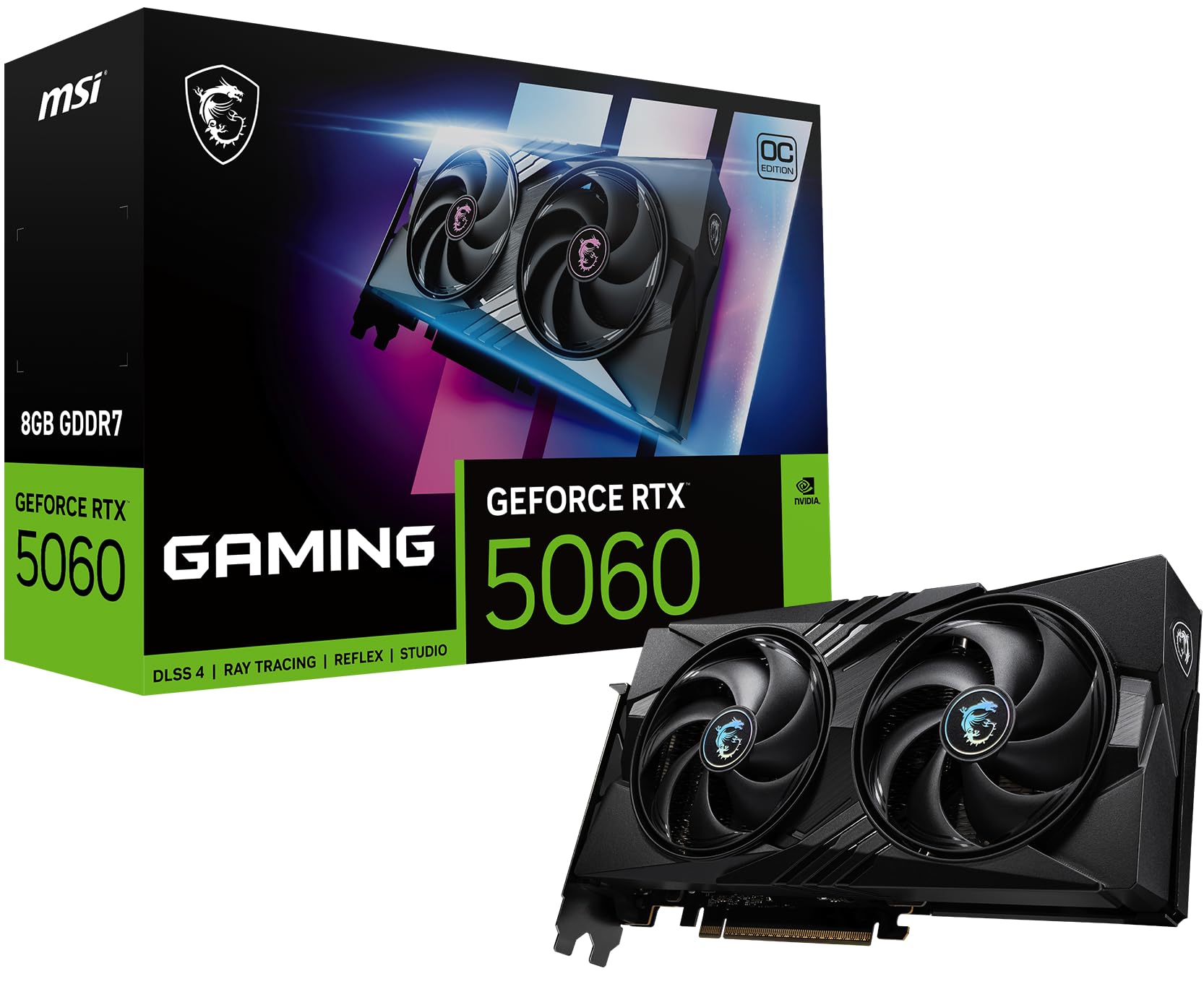 Msi NVIDIA GeForce RTX 5060 8G Gaming OC - Scheda Grafica