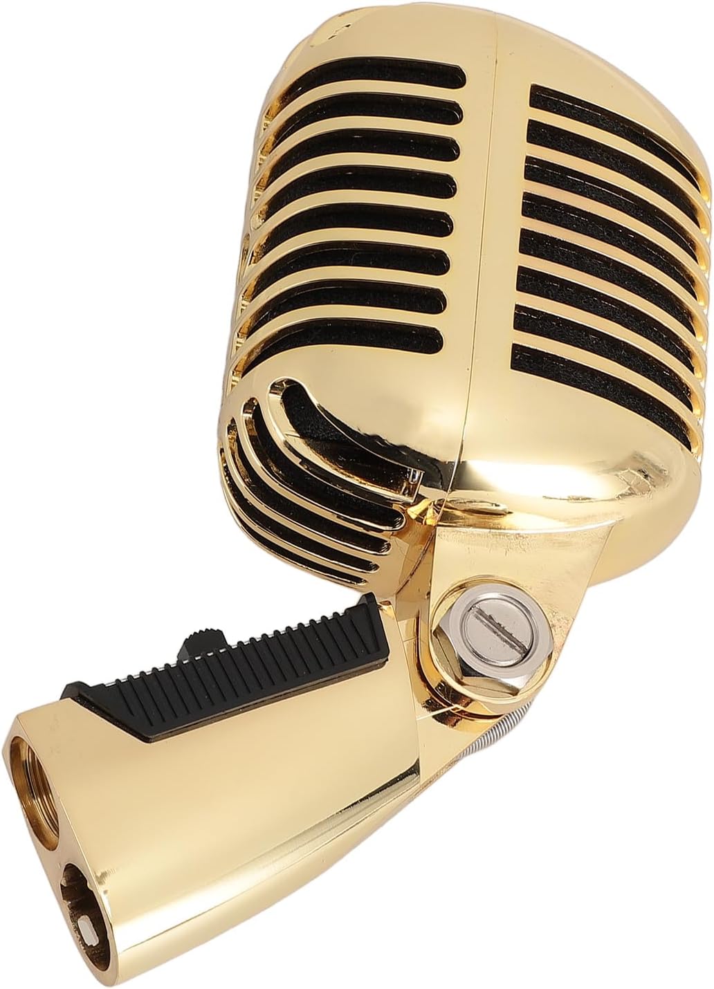 Gowenic Microfono Vintage Dinamico Retrò, Gold - immagine 2