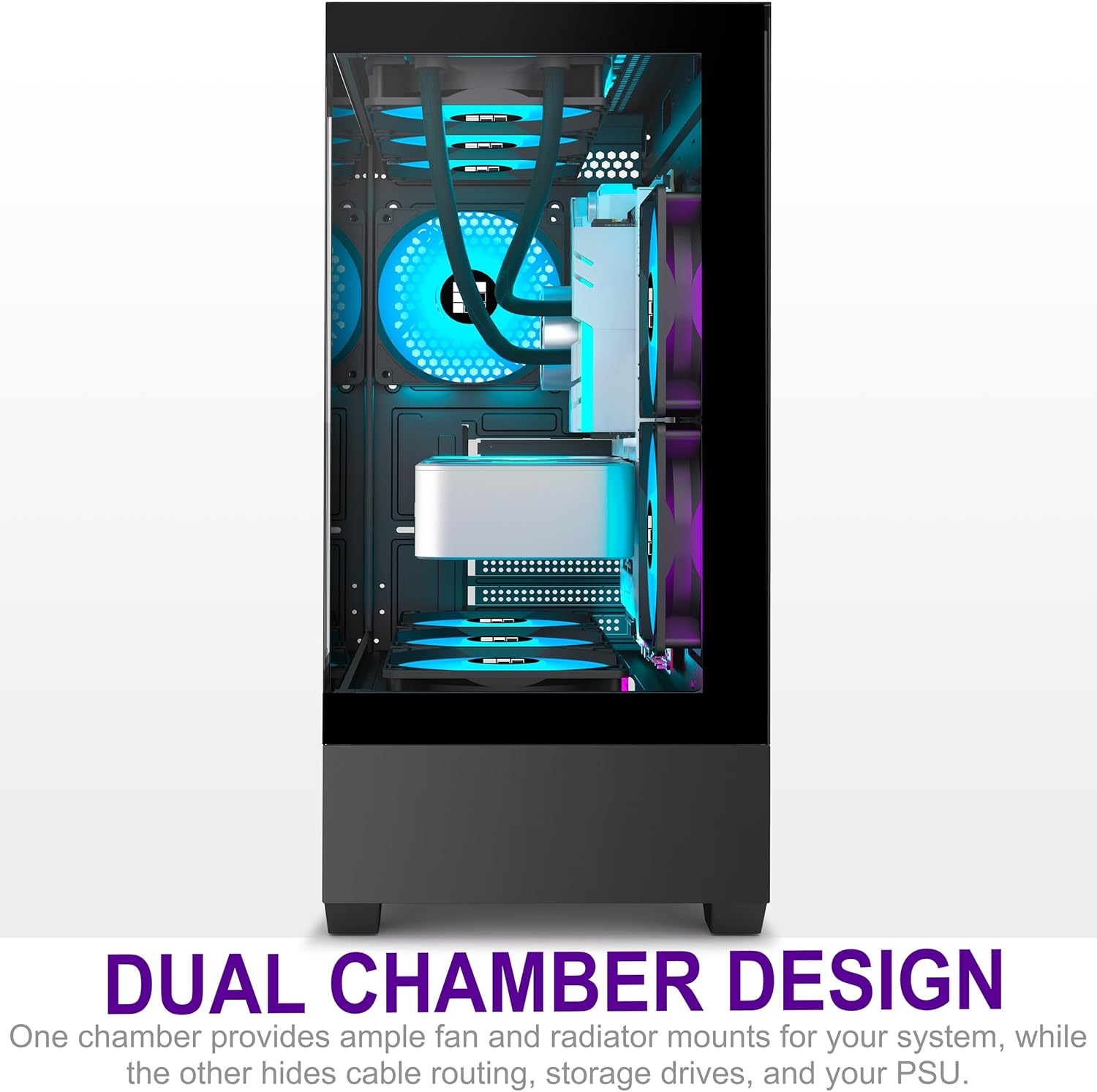 Foifkin F1 - Case PC Gaming ATX Mid-Tower, Nero - immagine 3