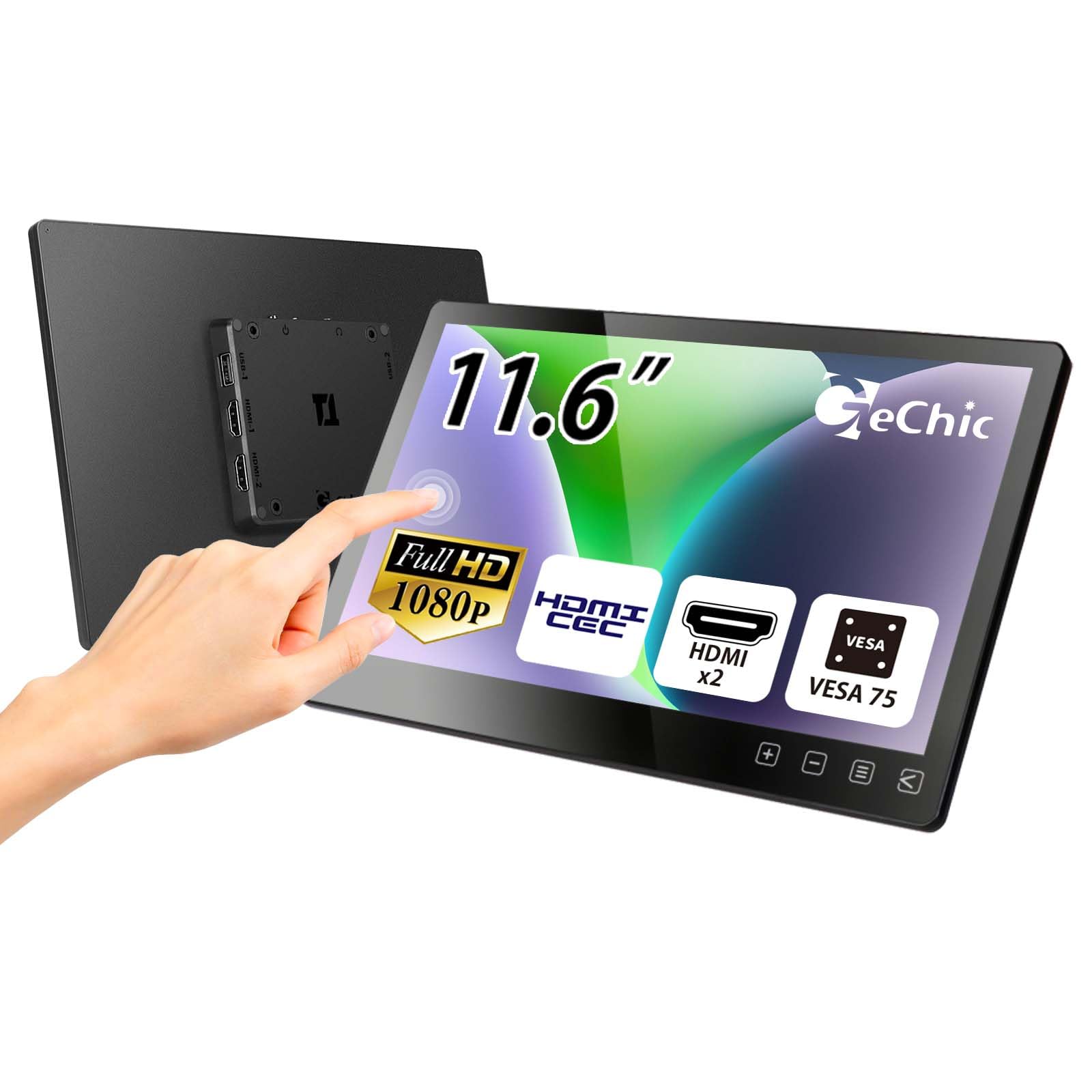 Gechic FHD Touch Monitor T112C 11,6 pollici