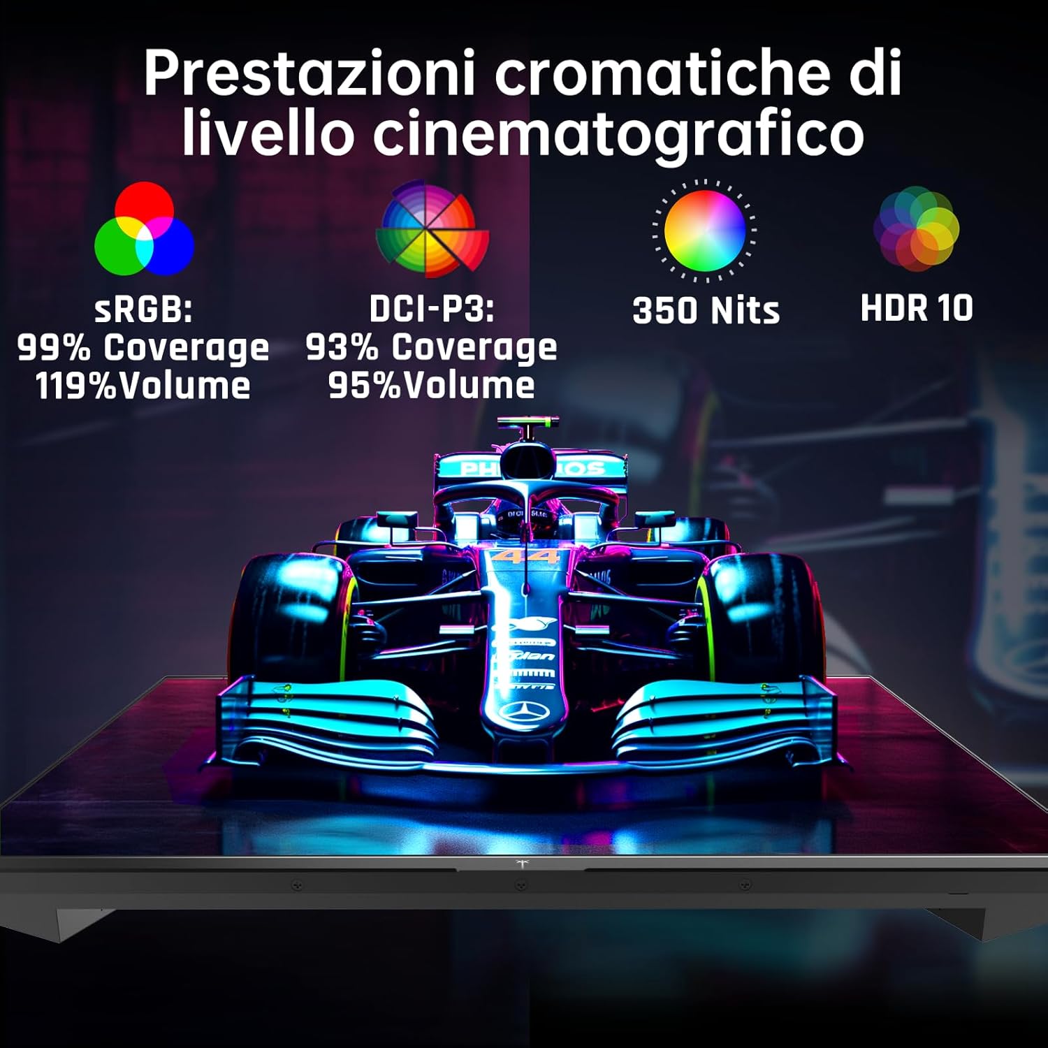 Ktc Monitor Gaming 25" FHD Fast IPS 300Hz (OC 320Hz) - immagine 4