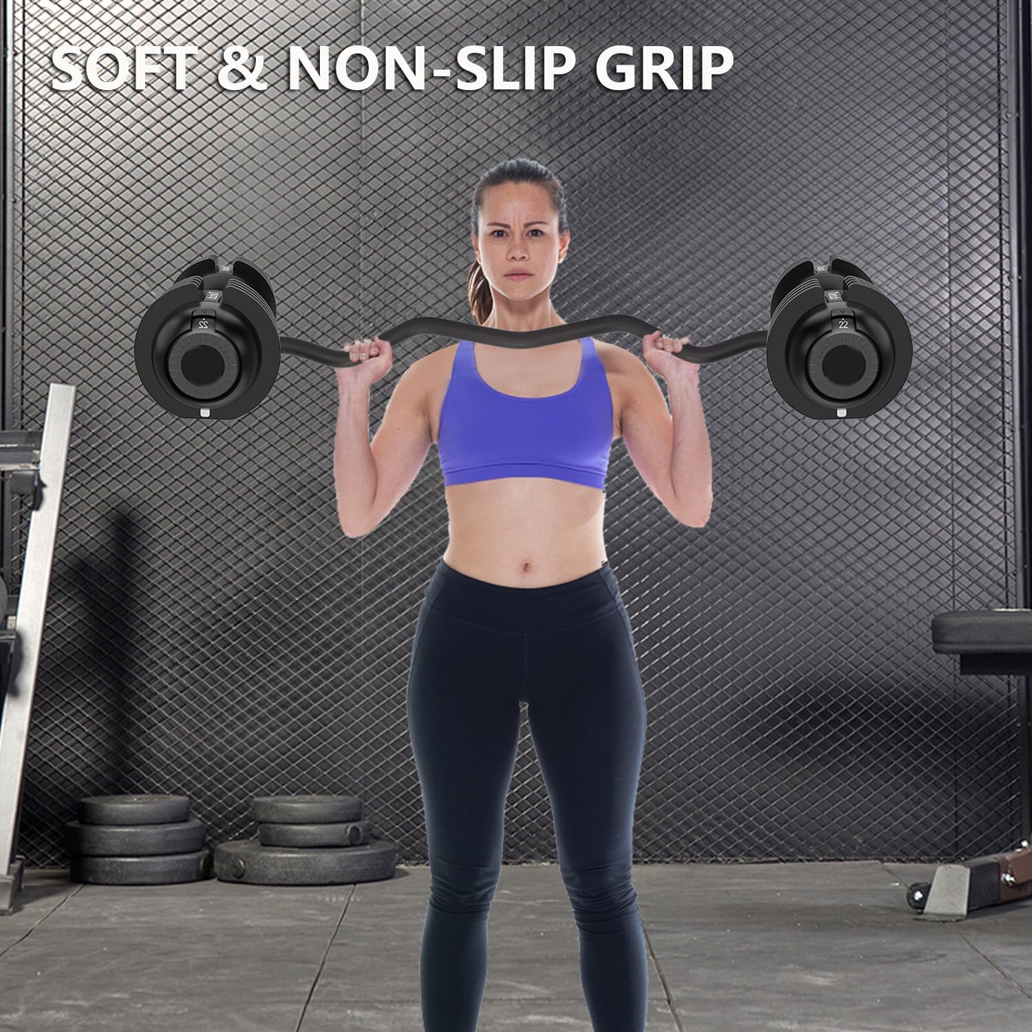 Tonchean Convertitore Manubri a Bilanciere 80kg - immagine 5