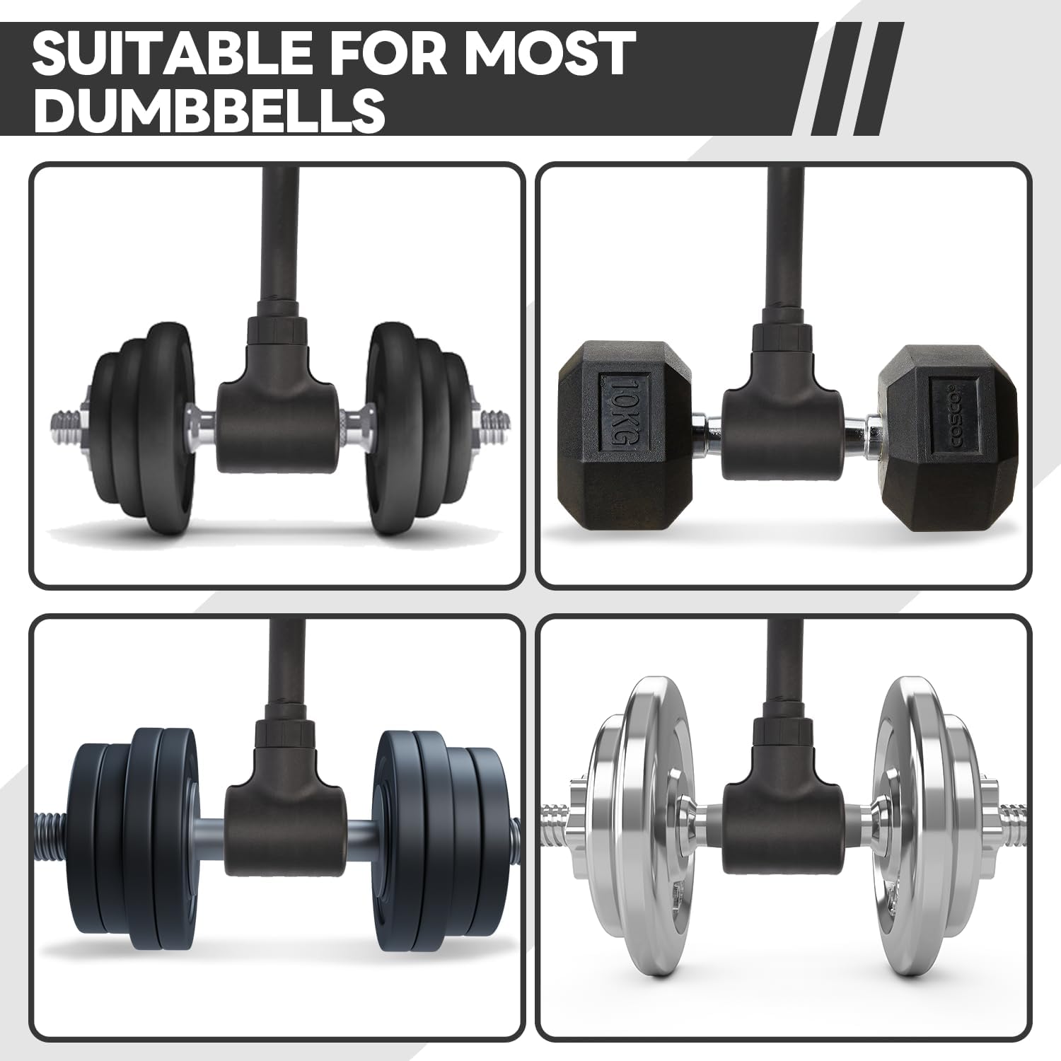 Tonchean Convertitore Manubri a Bilanciere 80kg - immagine 8