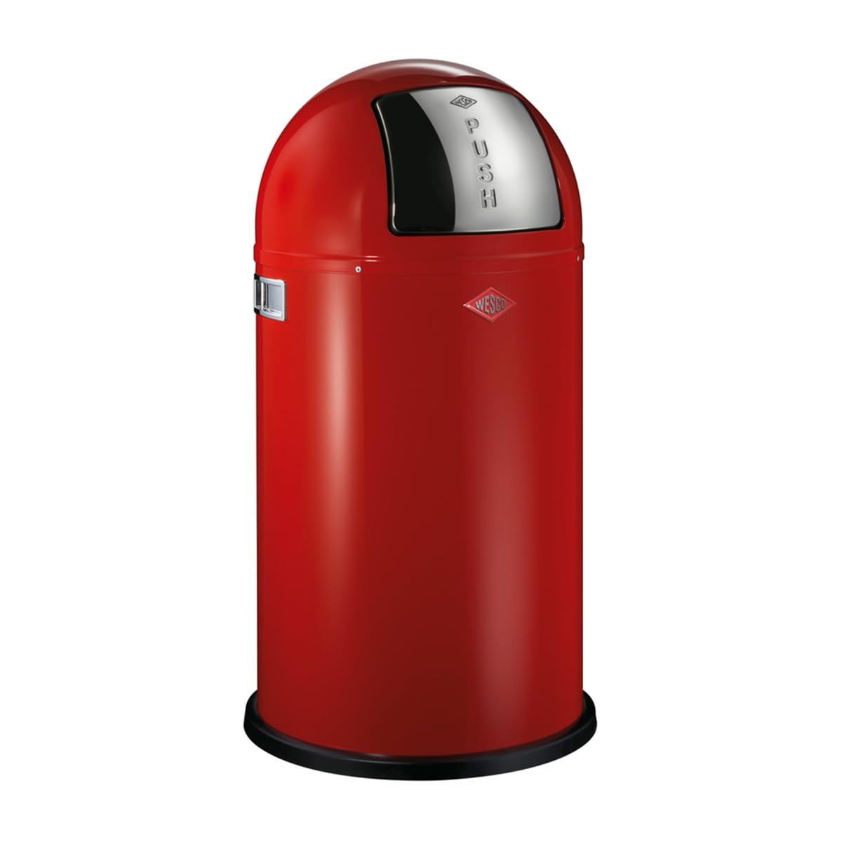 Wesco Pushboy - Pattumiera 50 Litri, Rosso