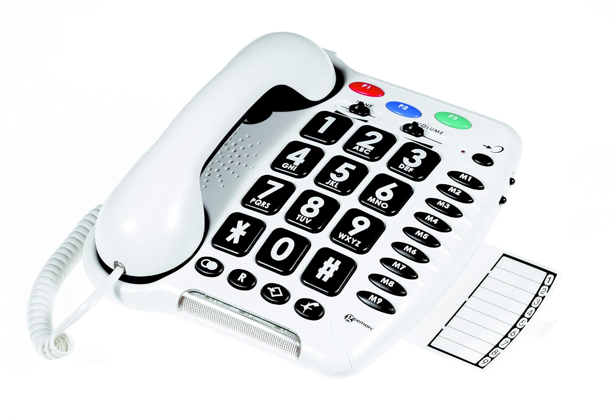 Geemarc CL100 - Telefono a Filo Tasti Grandi