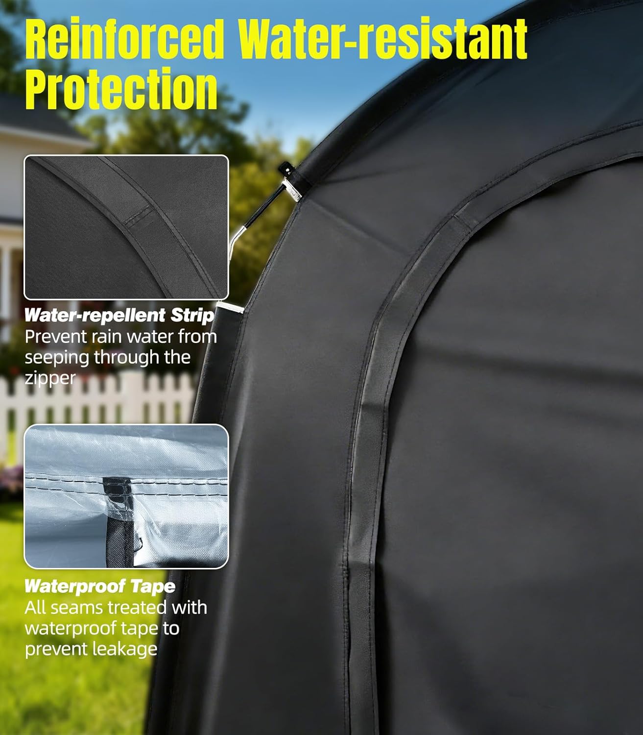 Housolution Tenda di Stoccaggio per 5 Biciclette - immagine 4