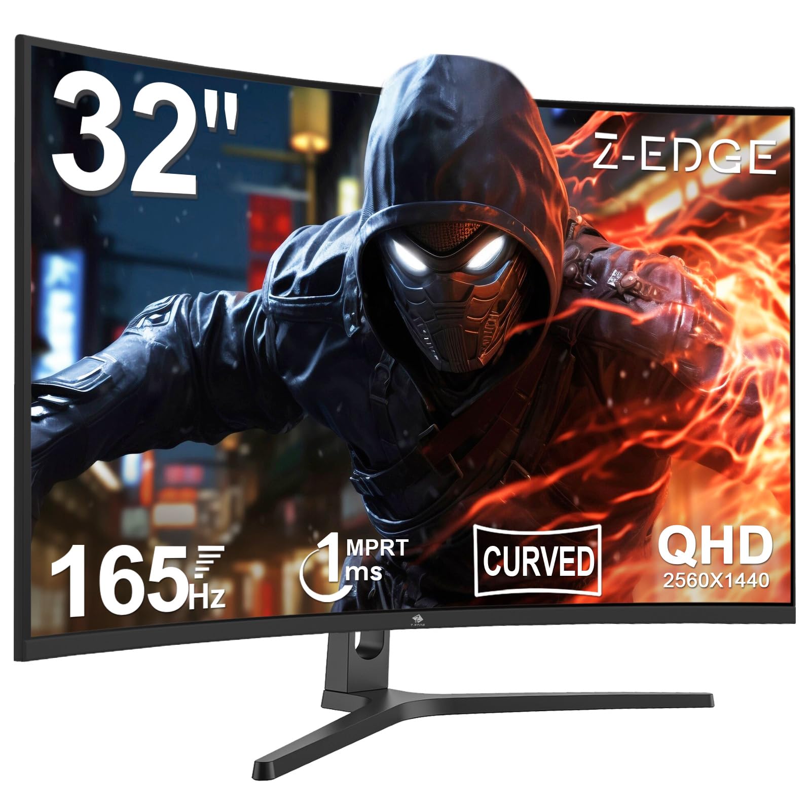 Z-Edge Monitor Gaming Curvo 32'' 2K QHD 165Hz