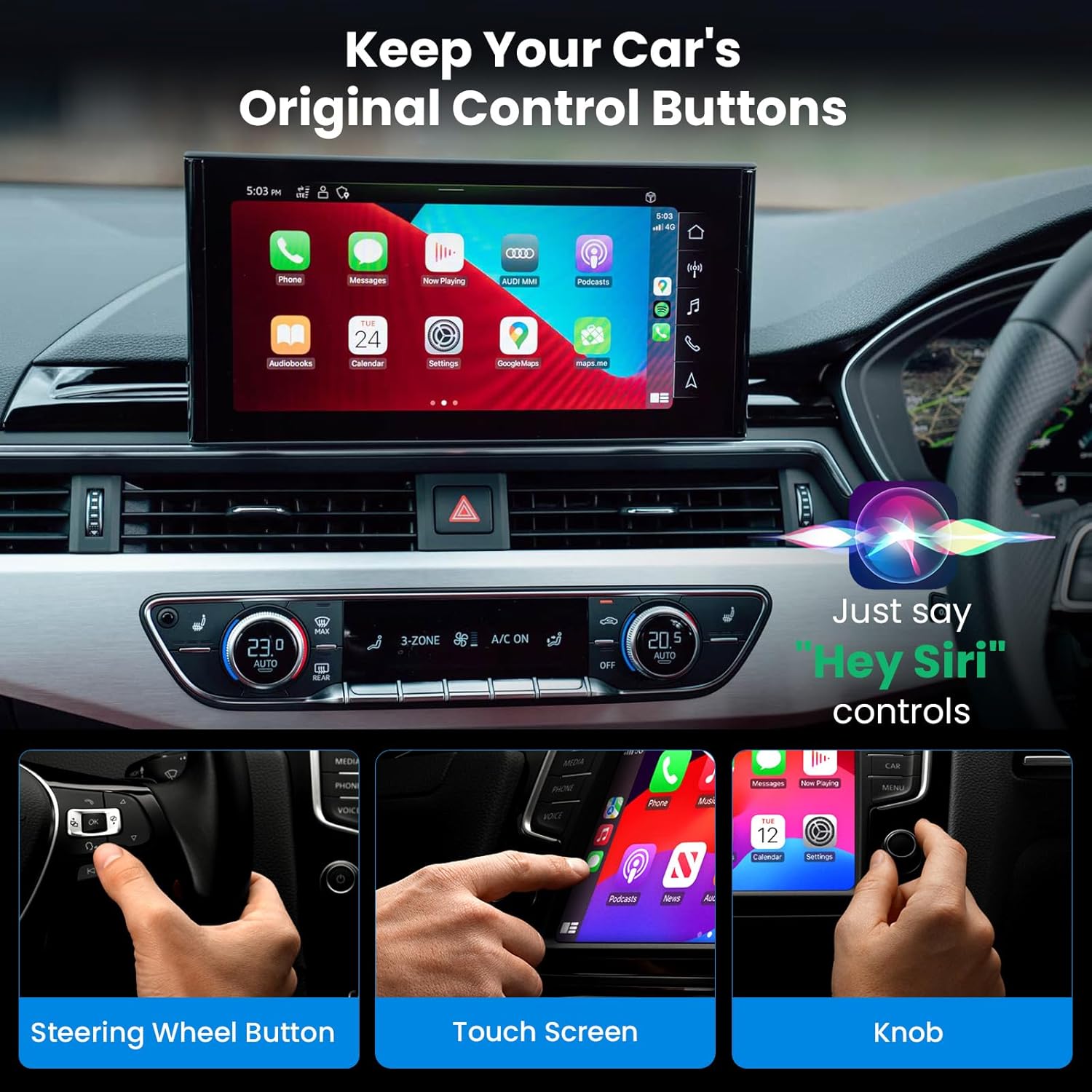 Alltotive S1 Adattatore CarPlay Wireless per iPhone - immagine 5